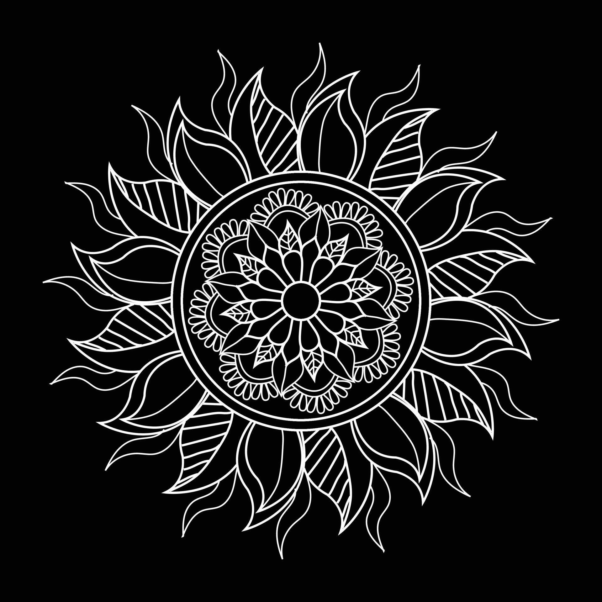 Unique standard luxury flower floral vector eps mandala for free download Stock Free