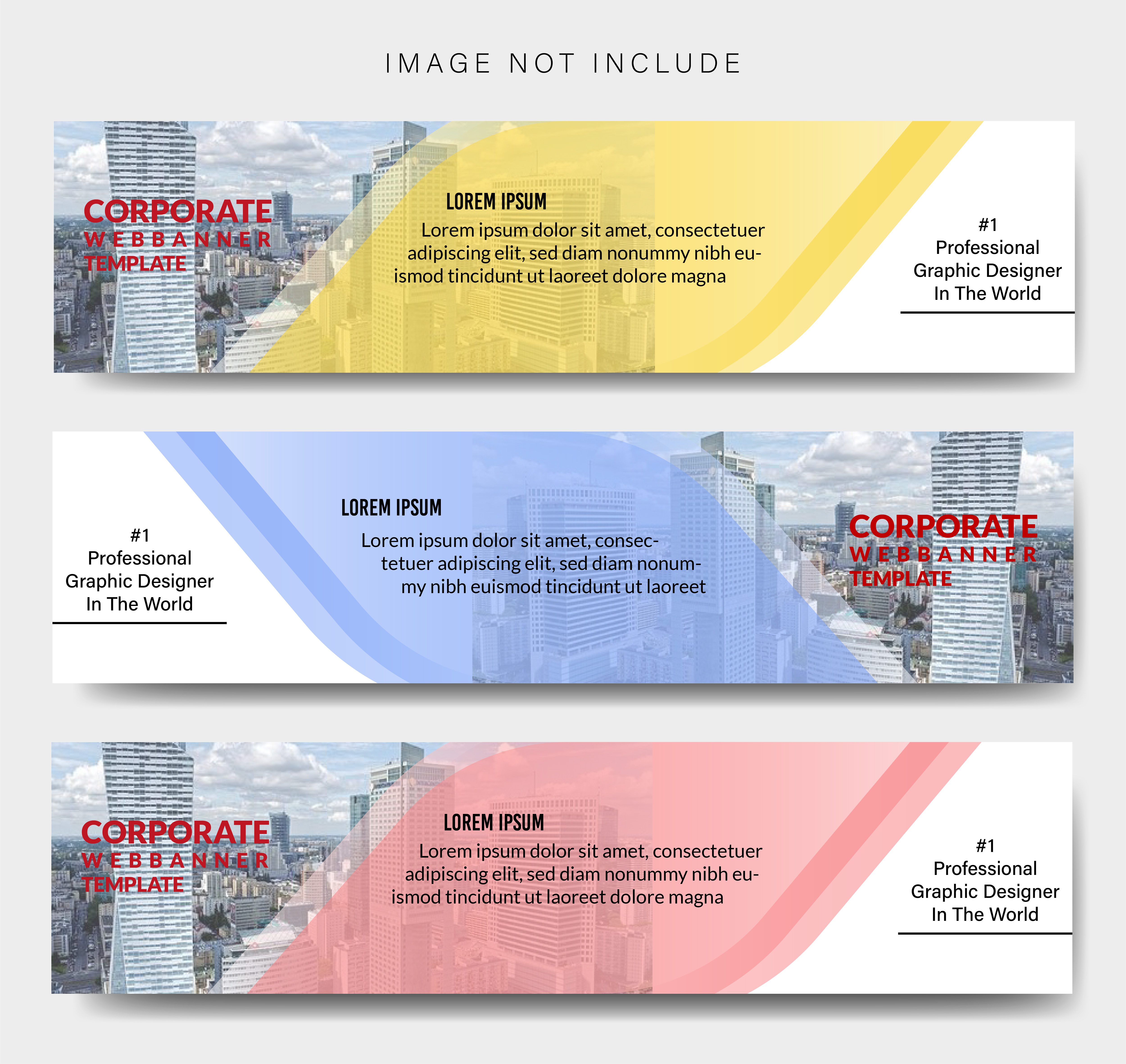 Corporate Angled Shape Banner Template Free Vector