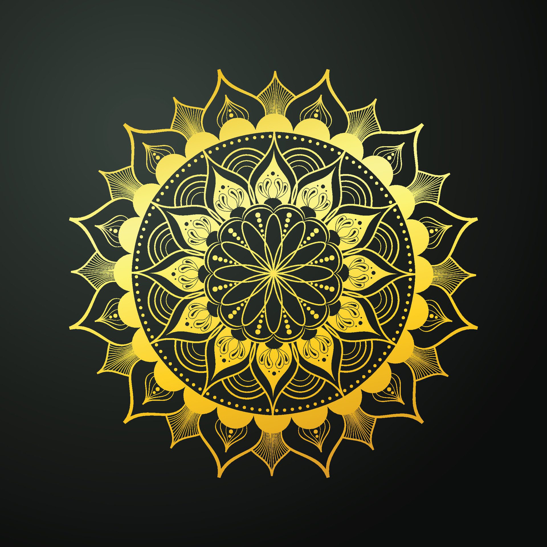 Luxury ornamental design with mandala, decorative mandala for print, poster, cover, brochure, flyer and banner. Free Vector