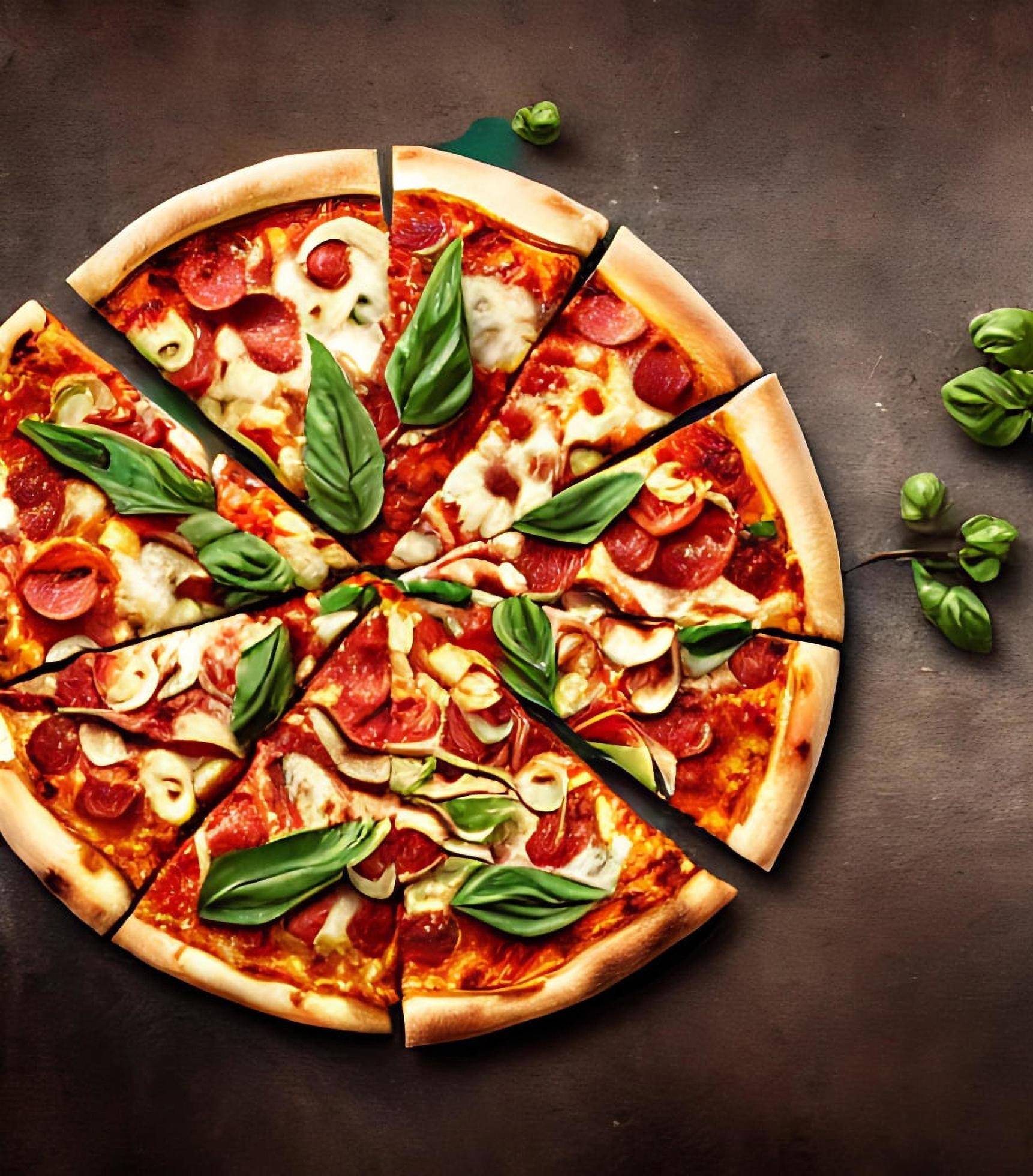 Pizza. Traditional Italian cuisine fast food. Stock Free