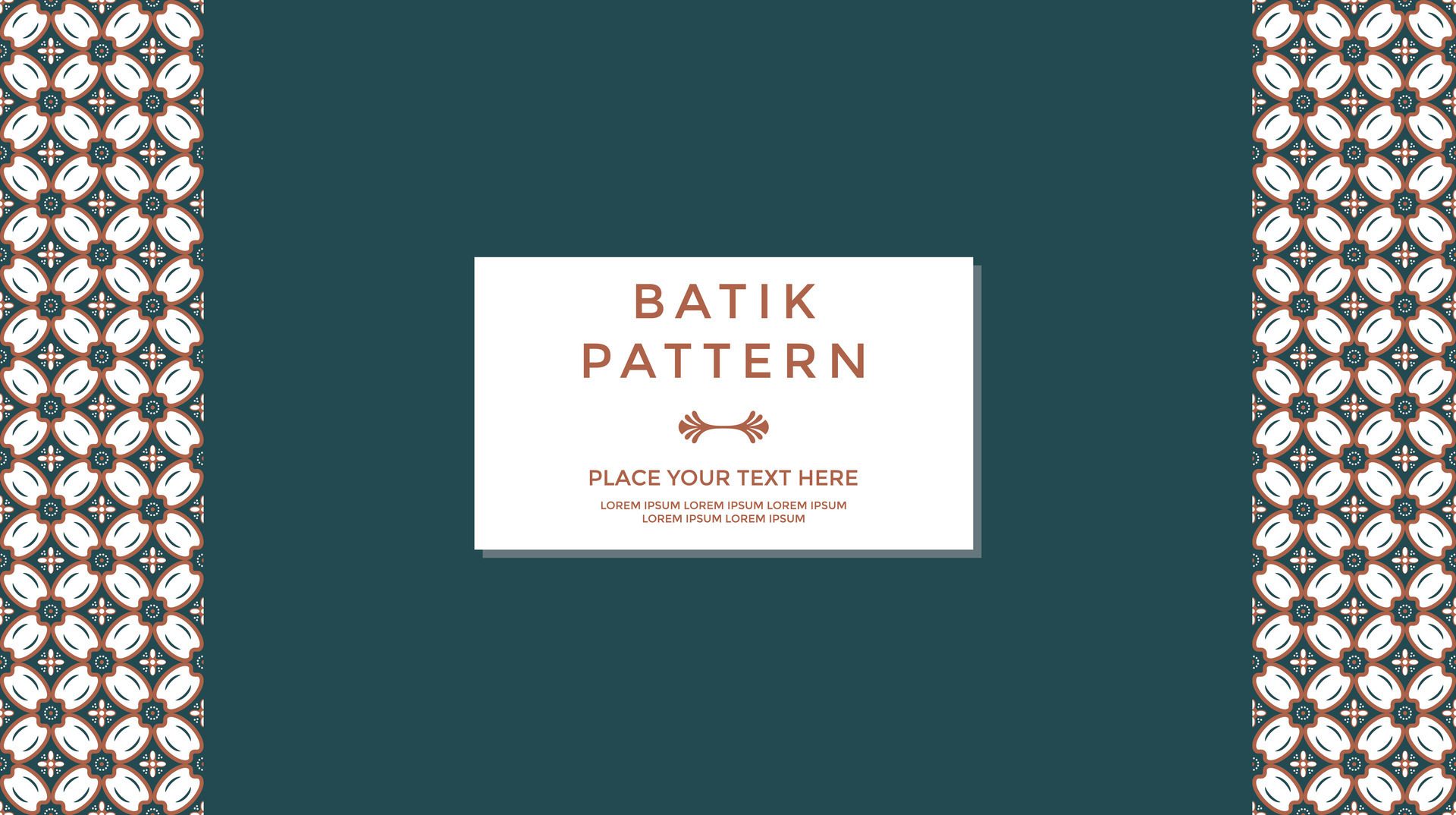 Seamless Traditional Batik Patterns Free Vector