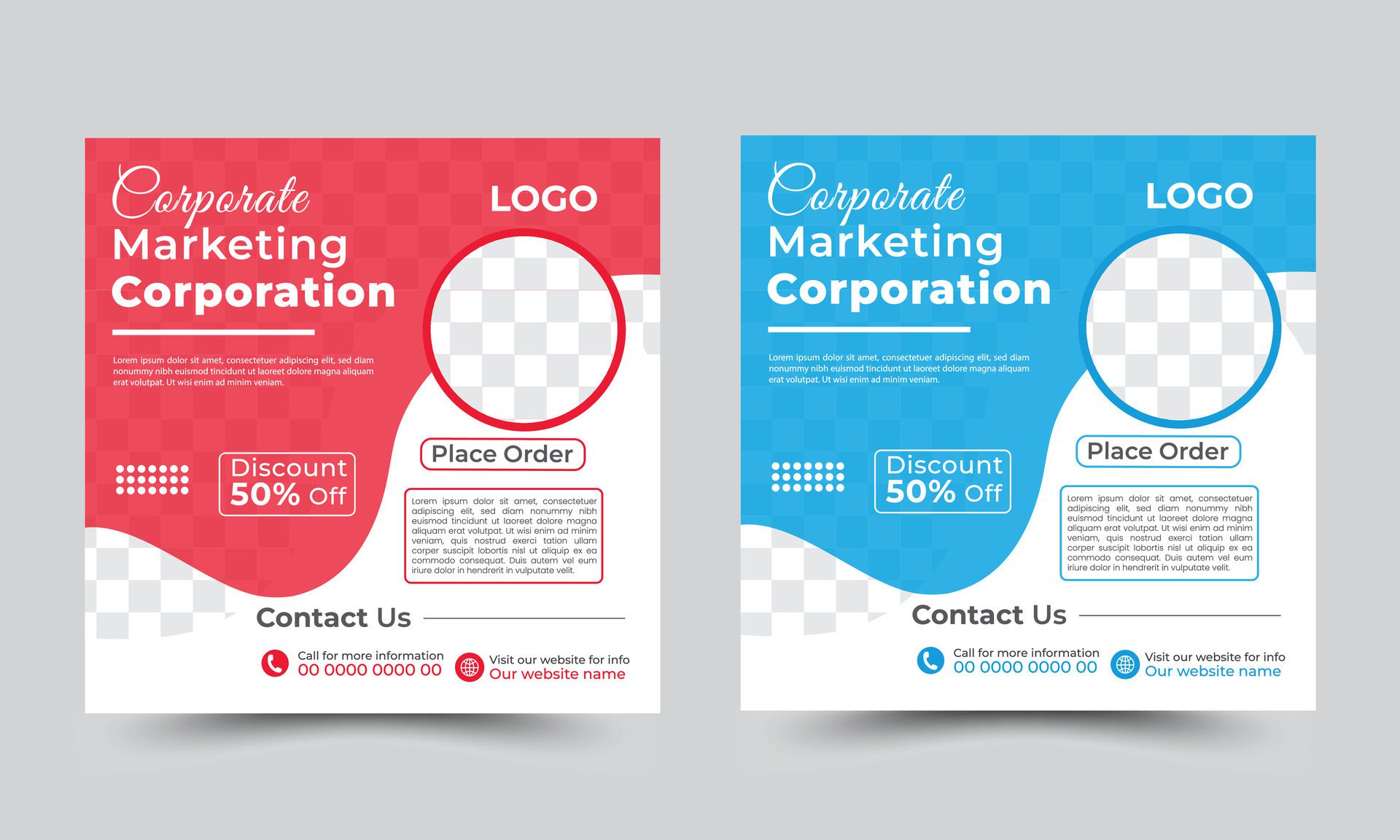 Digital business marketing banner for social media post template Free Vector