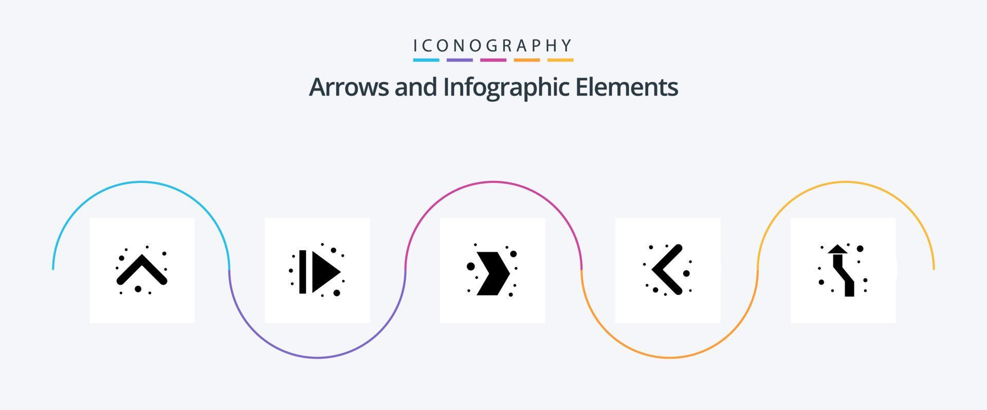 Arrow Glyph 5 Icon Pack Including up. arrow. arrow. navigation. arrow Stock Free