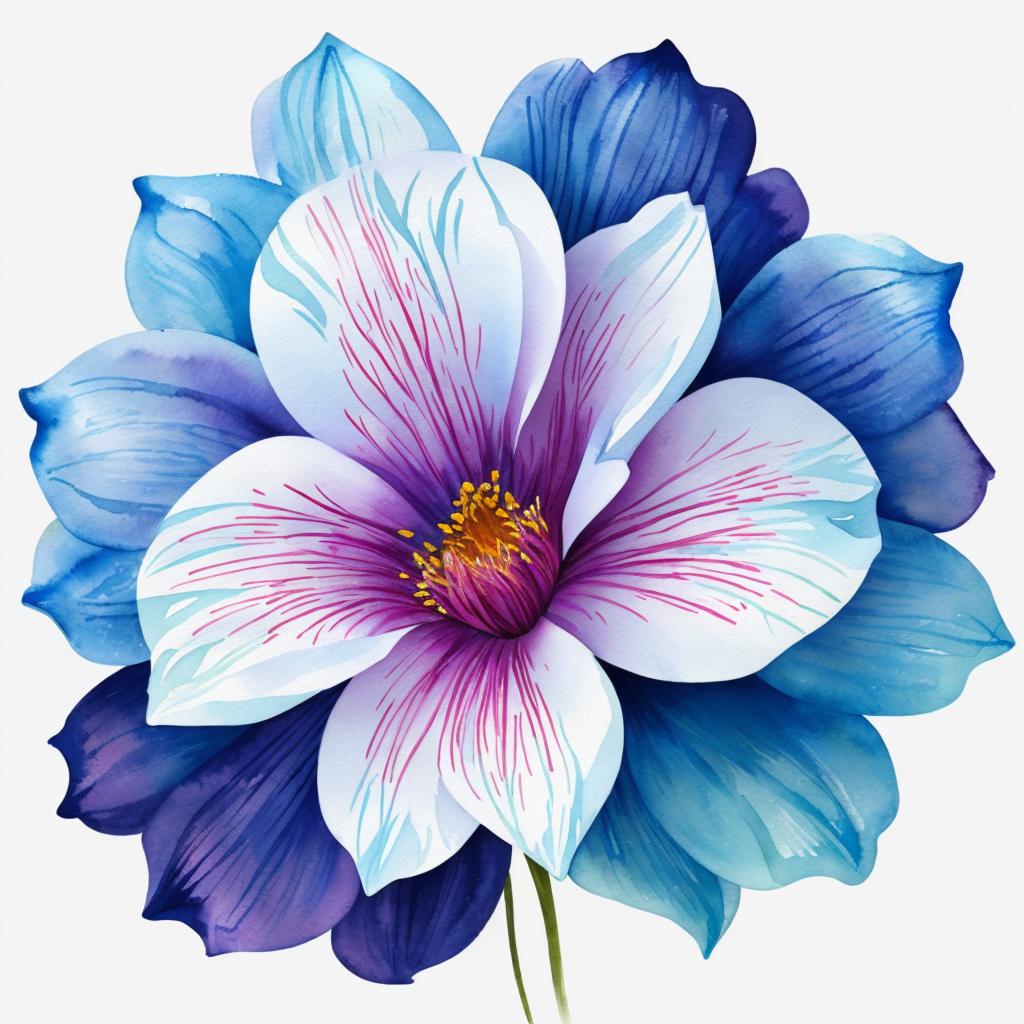 Fleur by icyy HD,Watercolor,Transparent,Trending by @ai_generated