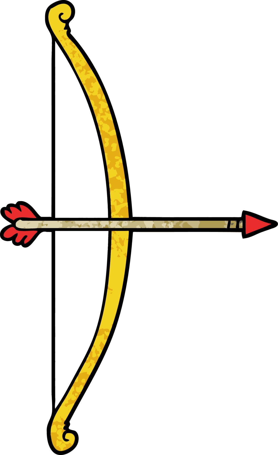 cartoon bow and arrow Stock Free