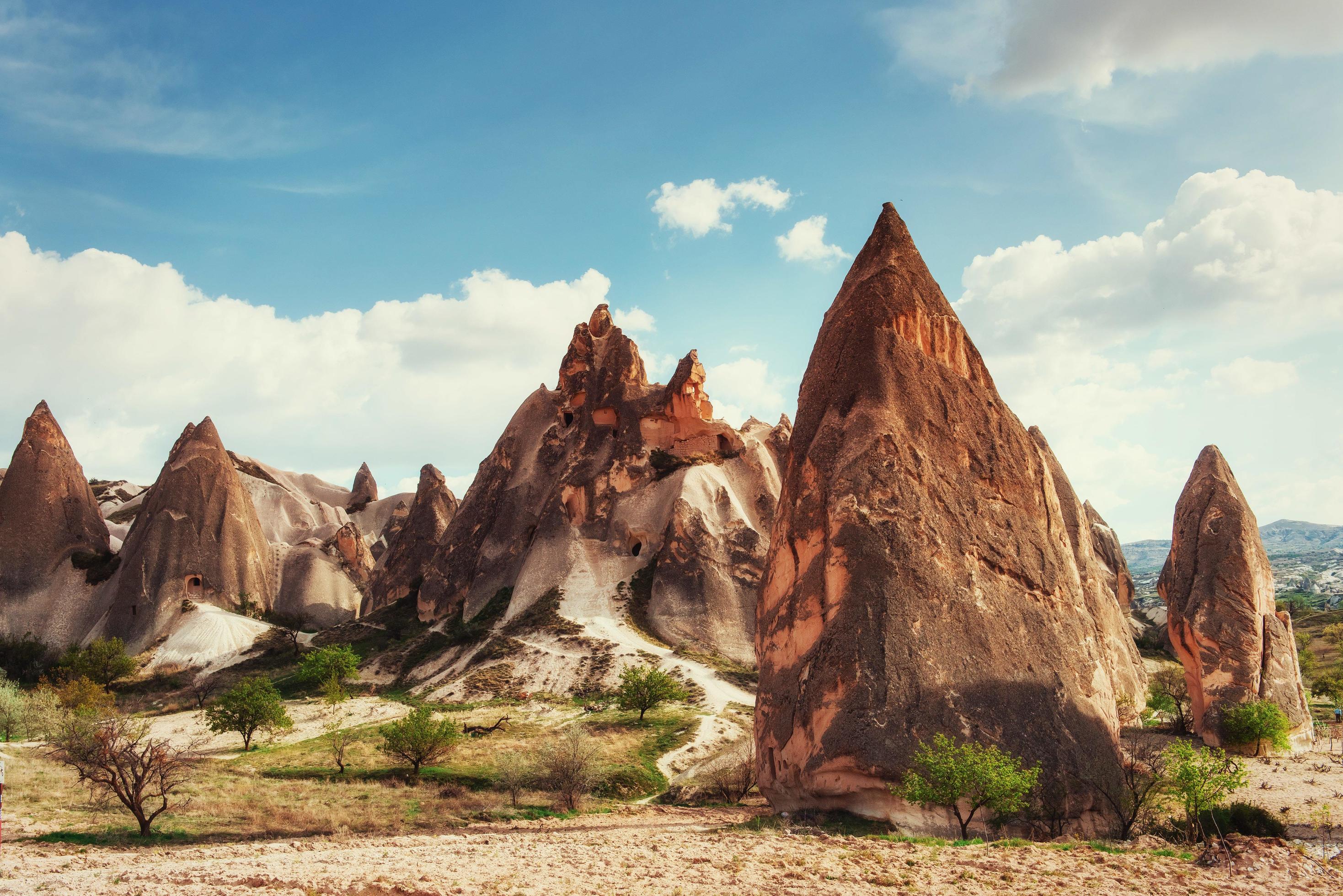 cave city in Cappadocia Turkey Stock Free