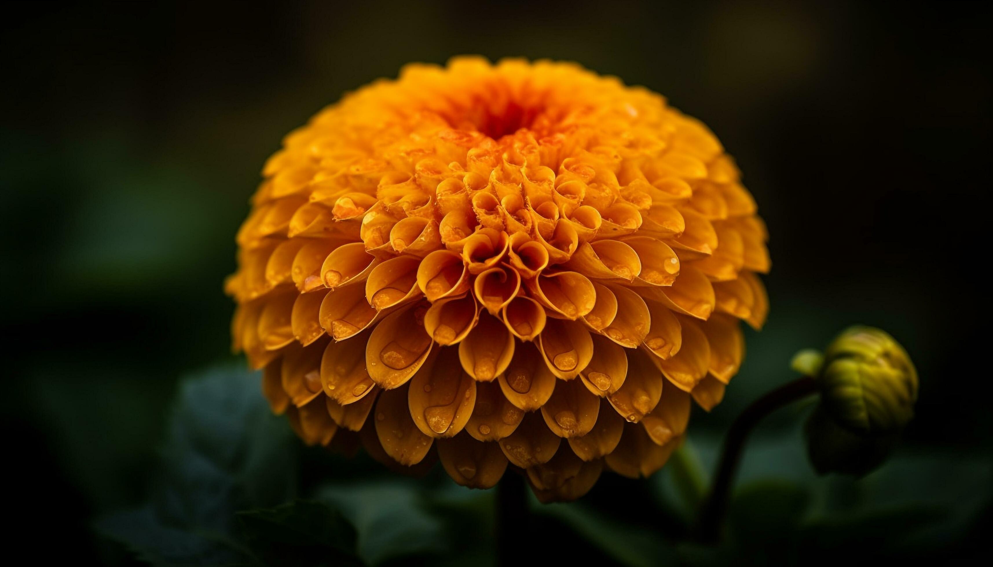 Vibrant yellow daisy, a single flower of beauty in nature generated by AI Stock Free