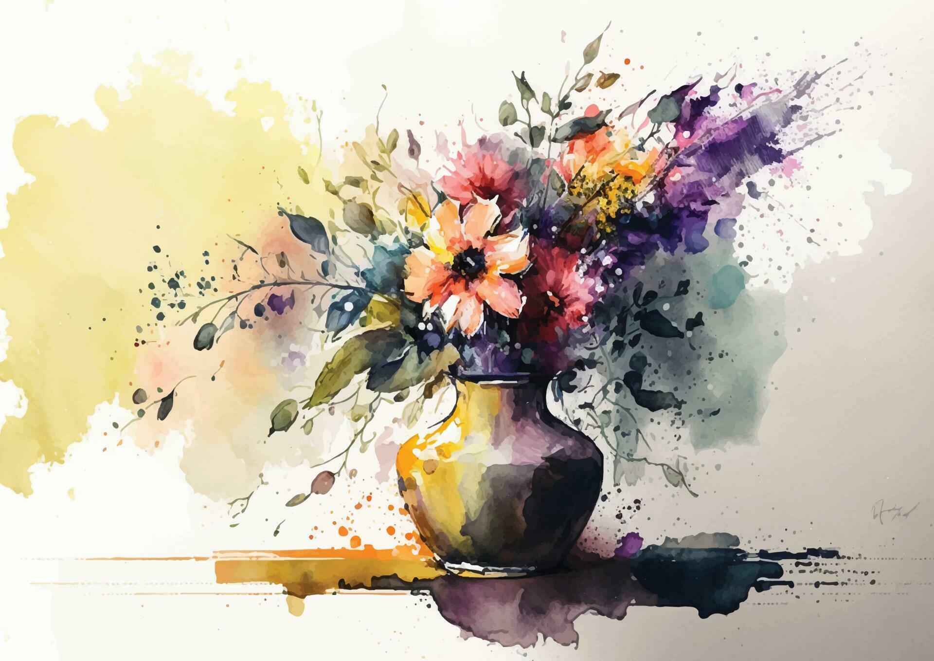 Blooming Botanicals Watercolor Flower Designs to Inspire Stock Free