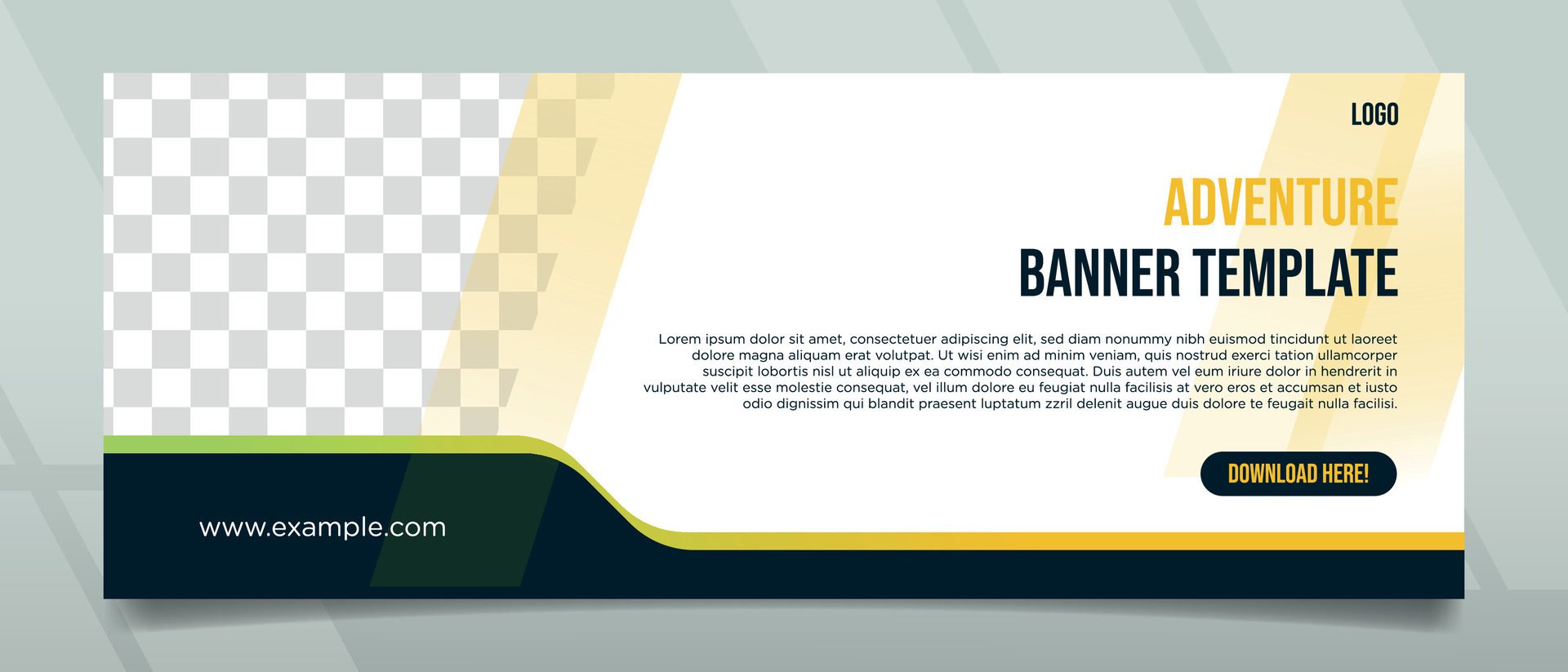 Creative and Simple Modern Style Banner Design Free Vector