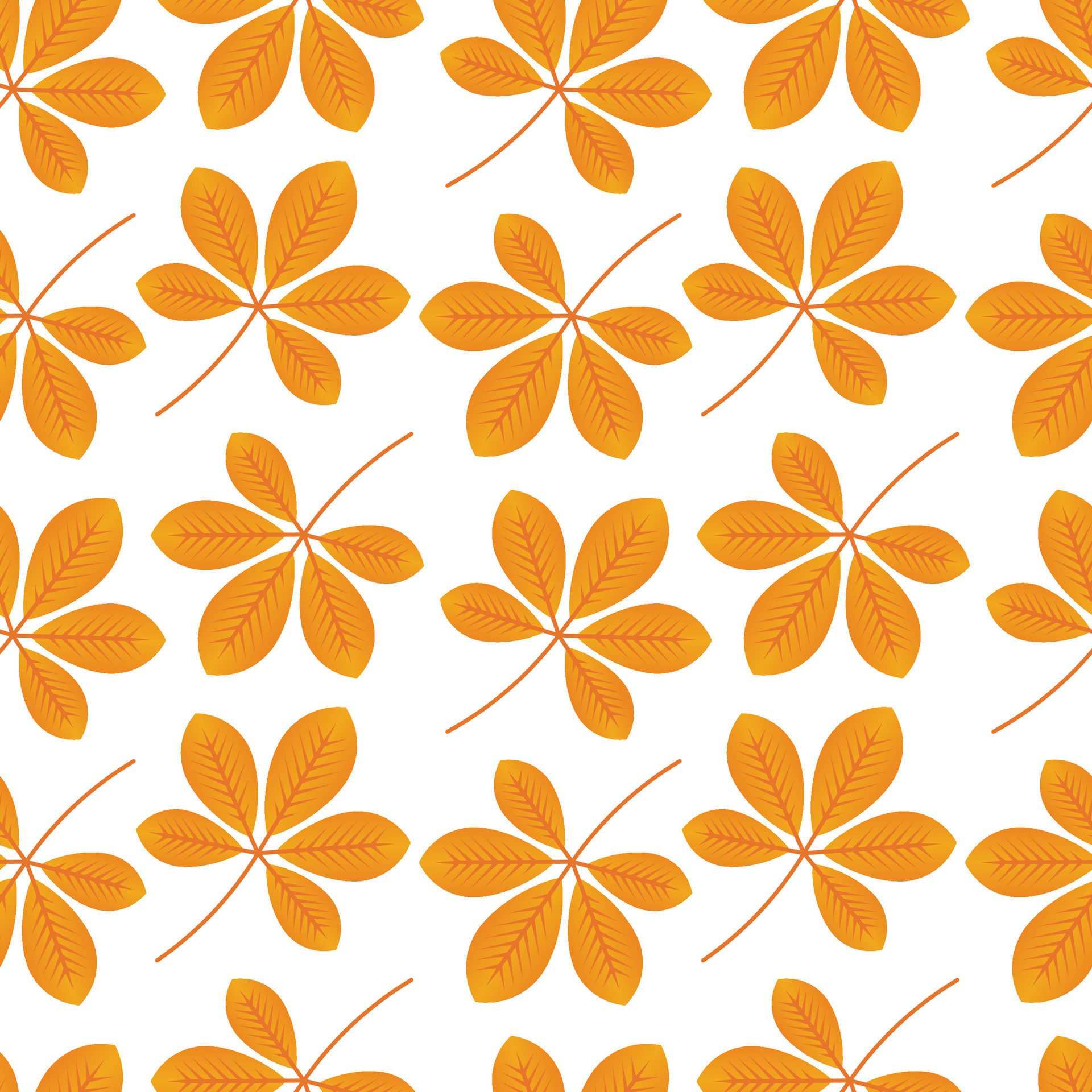 Autumn leaves pattern design Free Vector