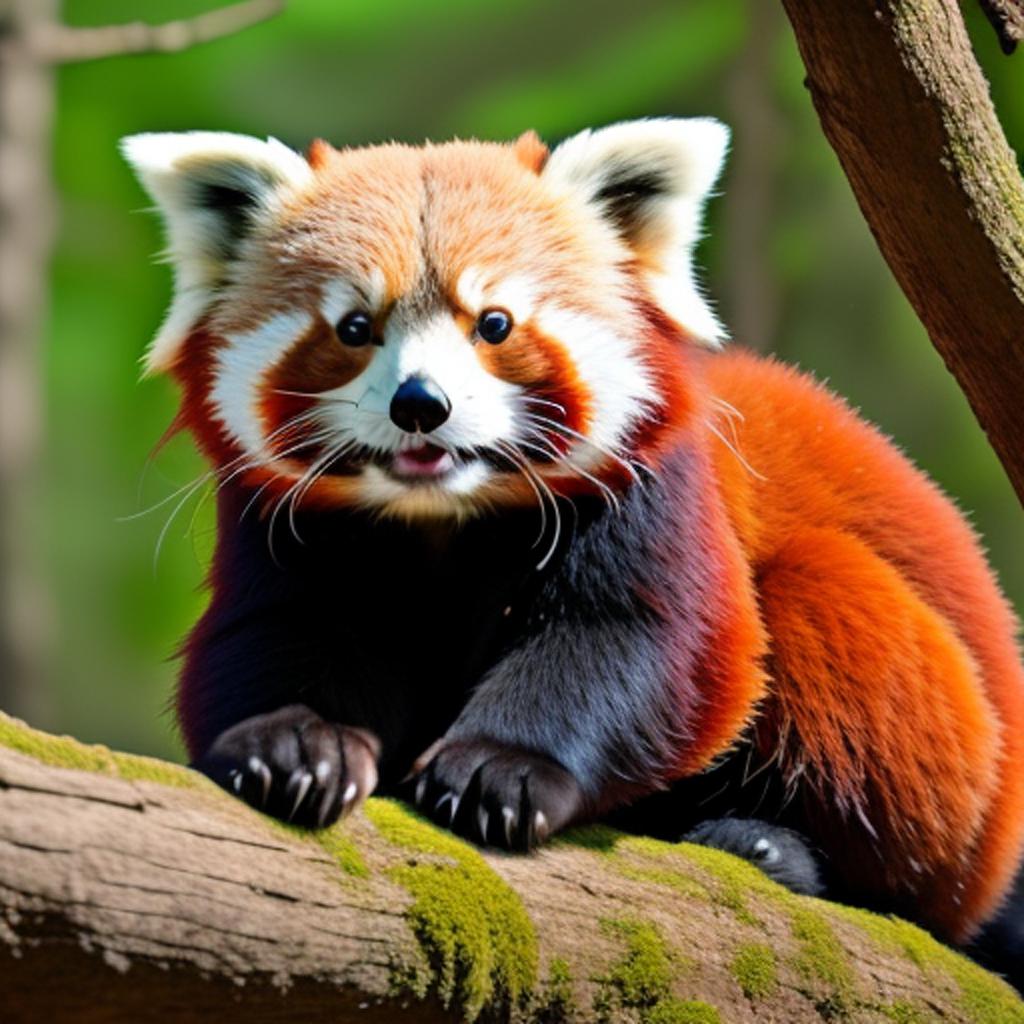 Red panda by @whitemichelle793 by @ai_generated