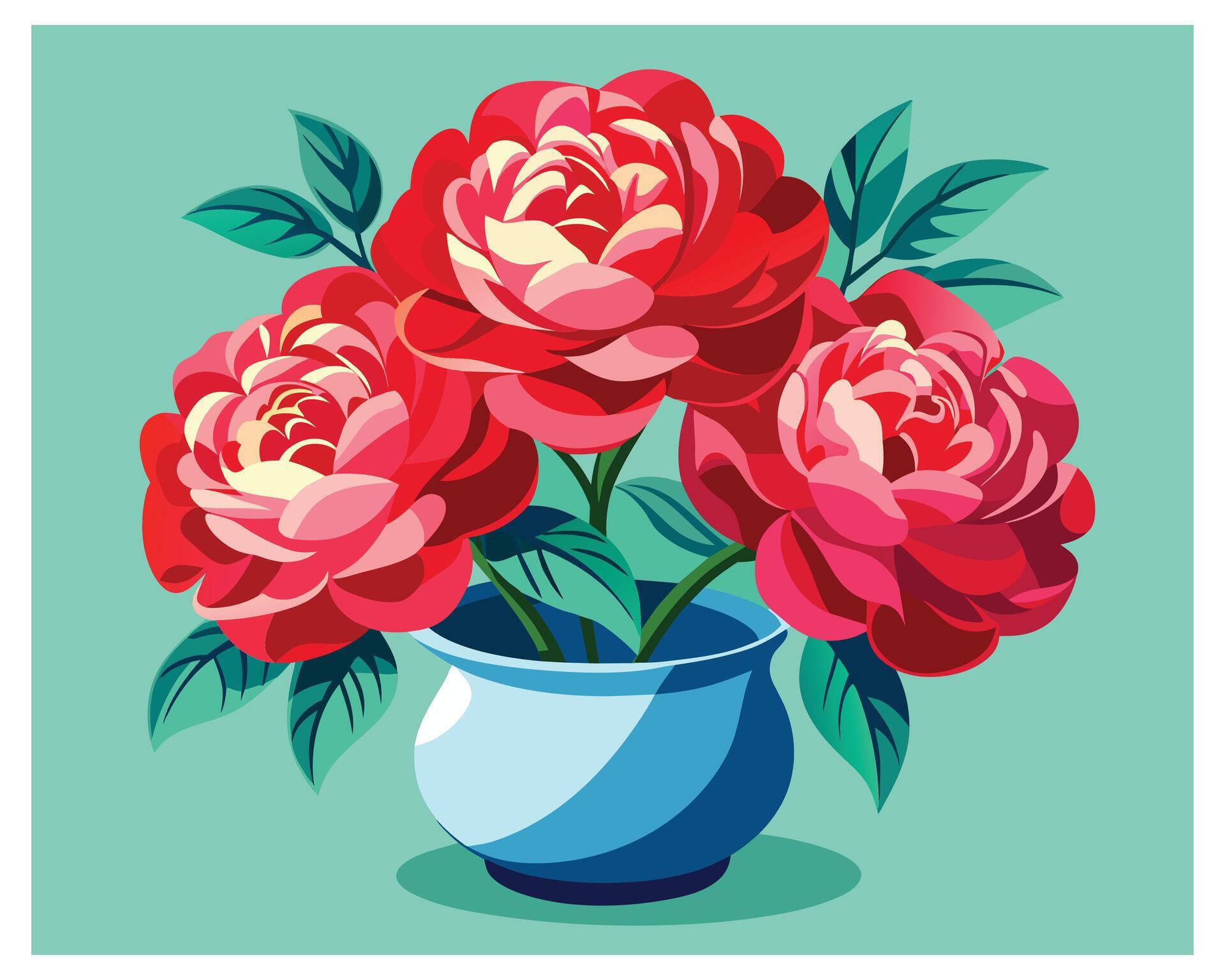 Rose flower vector illustration design Stock Free