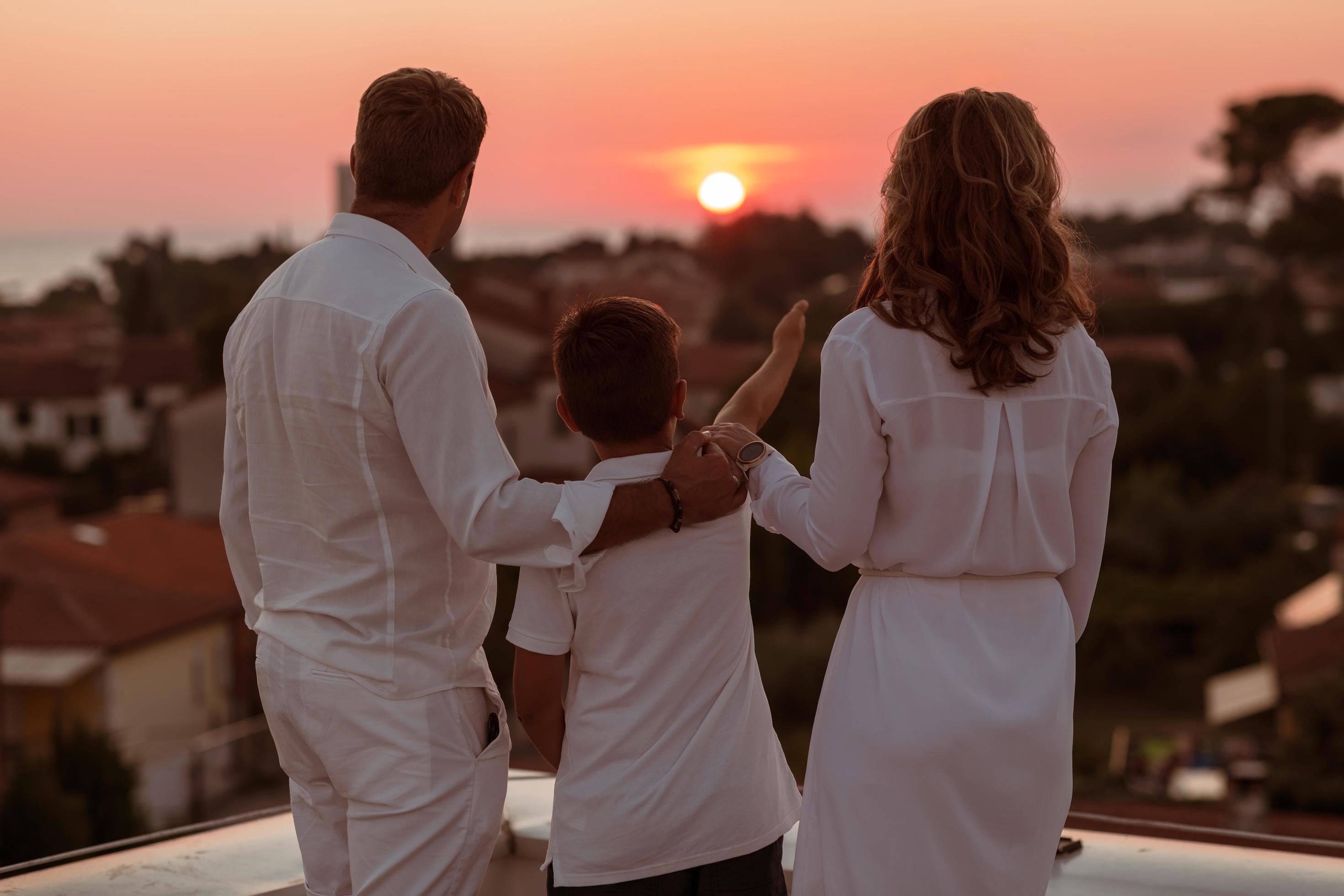 Family enjoying outdoors Stock Free