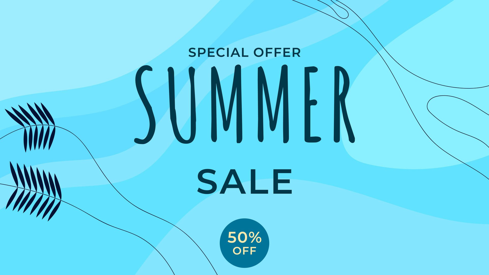 ABSTRACT SUMMER SALE DISCONT BANNER PROMOTION BACKGROUND PASTEL COLOR. GOOD FOR SOCIAL MEDIA POST, COVER , POSTER Free Vector