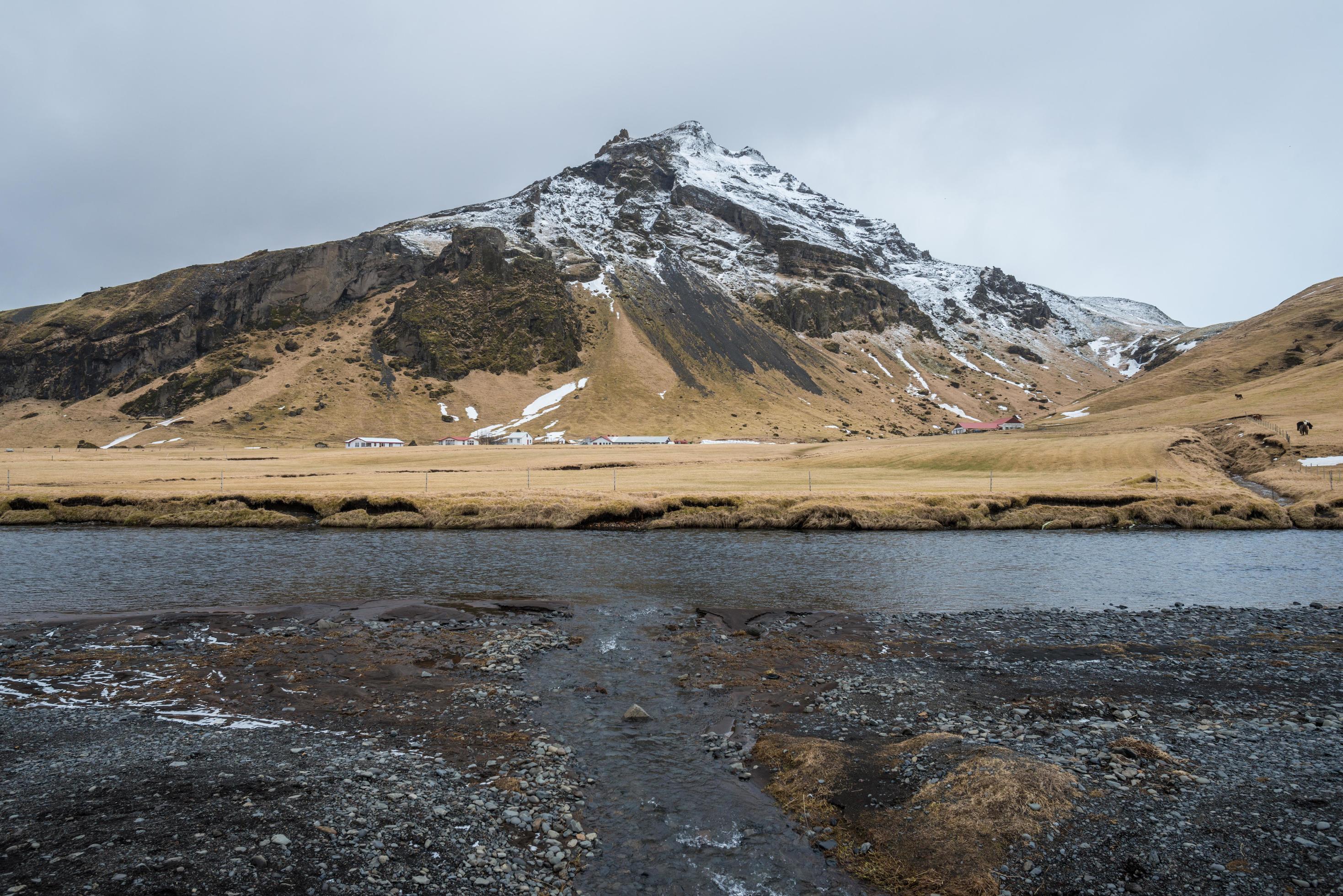 The beautiful landscape in Iceland the Nordic country of Scandinavia. Iceland is a country of sharp contrasts. A place where fire and ice co-exist. Stock Free