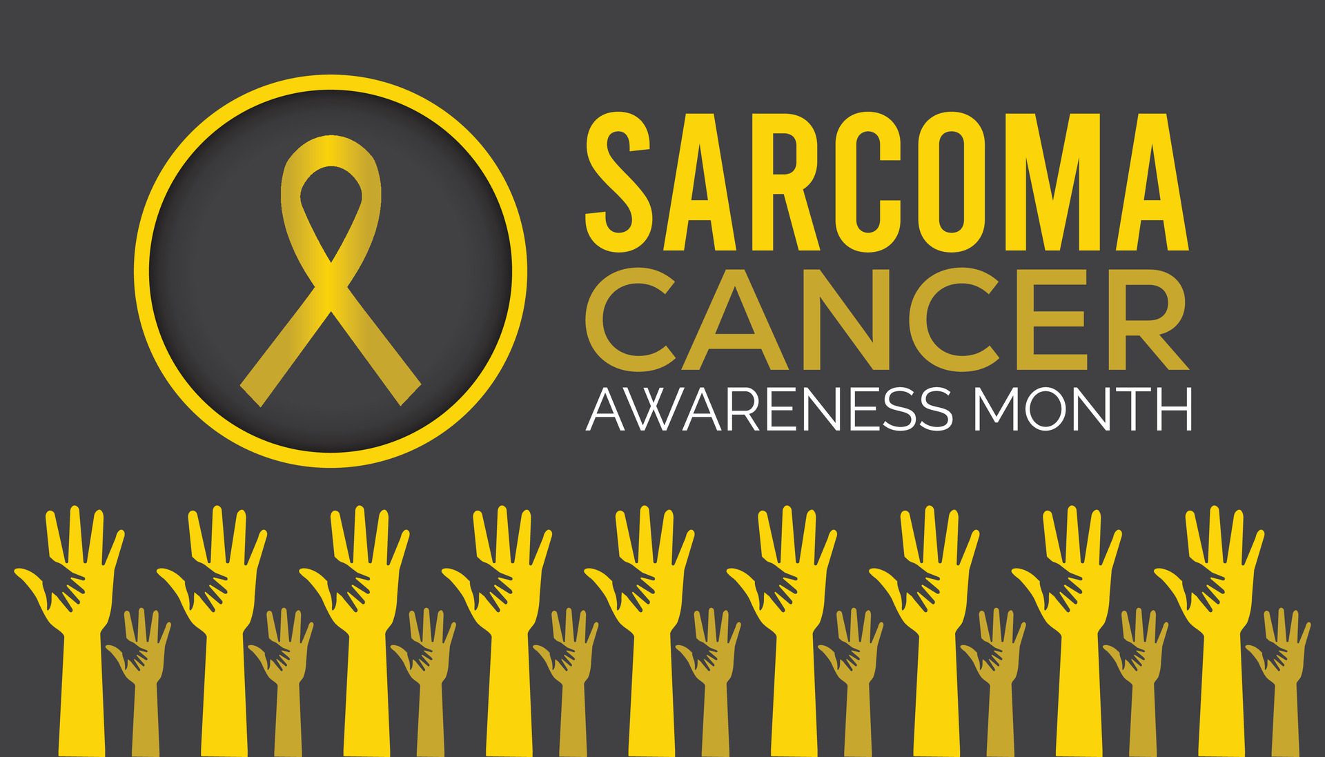 Sarcoma cancer awareness month observed every year in July. Template for background, banner, card, poster with text inscription. Free Vector