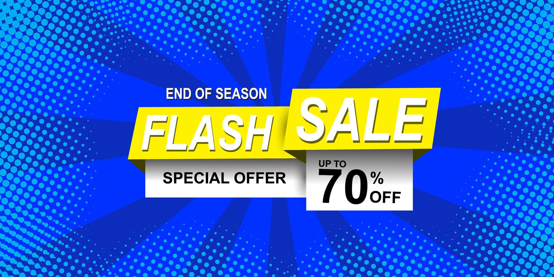 Flash Sale banner with background and limited offer Free Vector