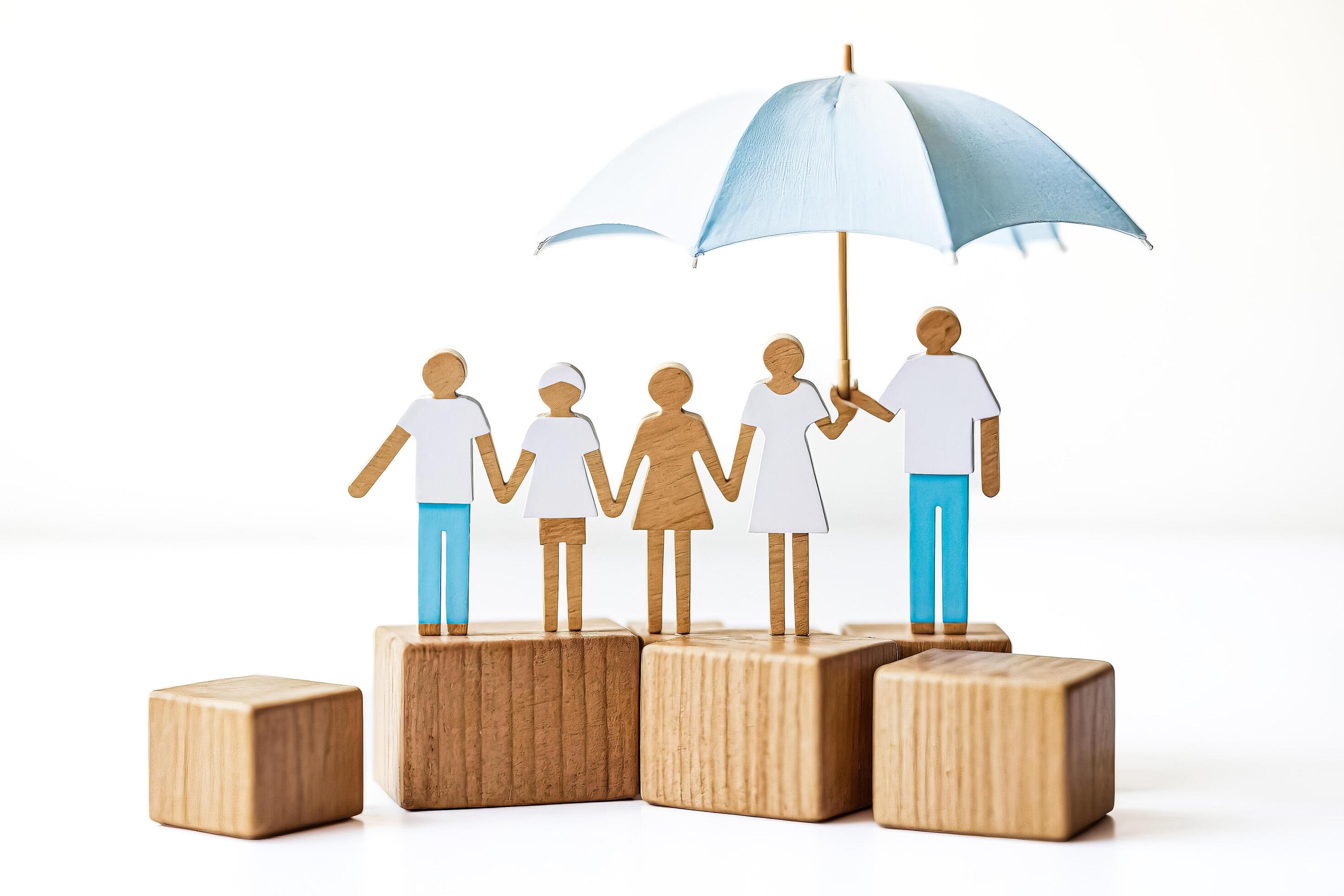 Family Protection with Umbrella Concept Stock Free