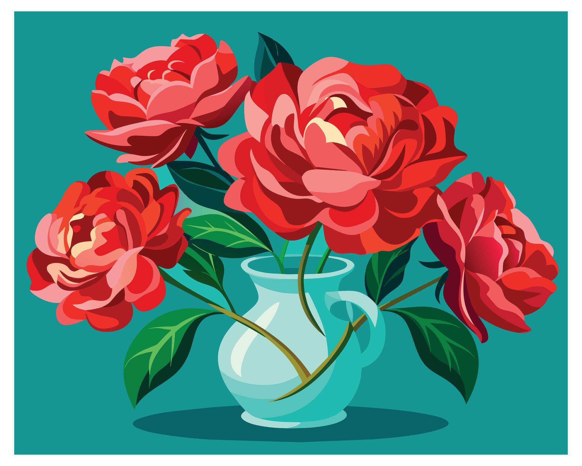 Rose flower vector illustration design Stock Free