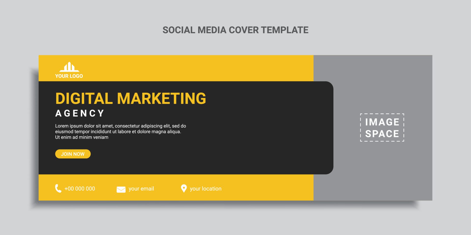 digital marketing social media cover or web banner Free Vector