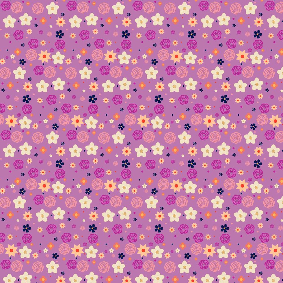 purple and yellow floral background design Stock Free