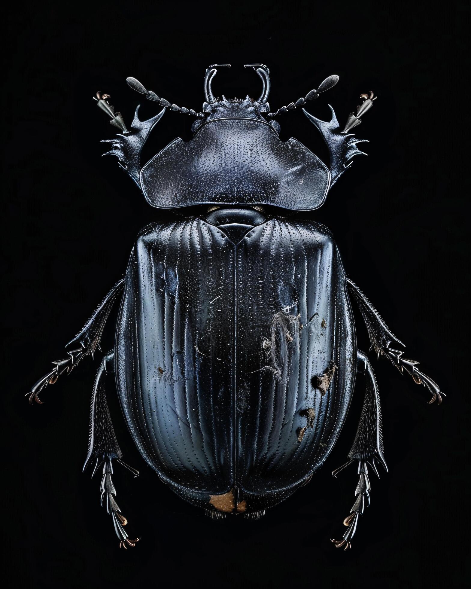 High-Resolution Close-Up Images of Various Insects on Black Background Stock Free