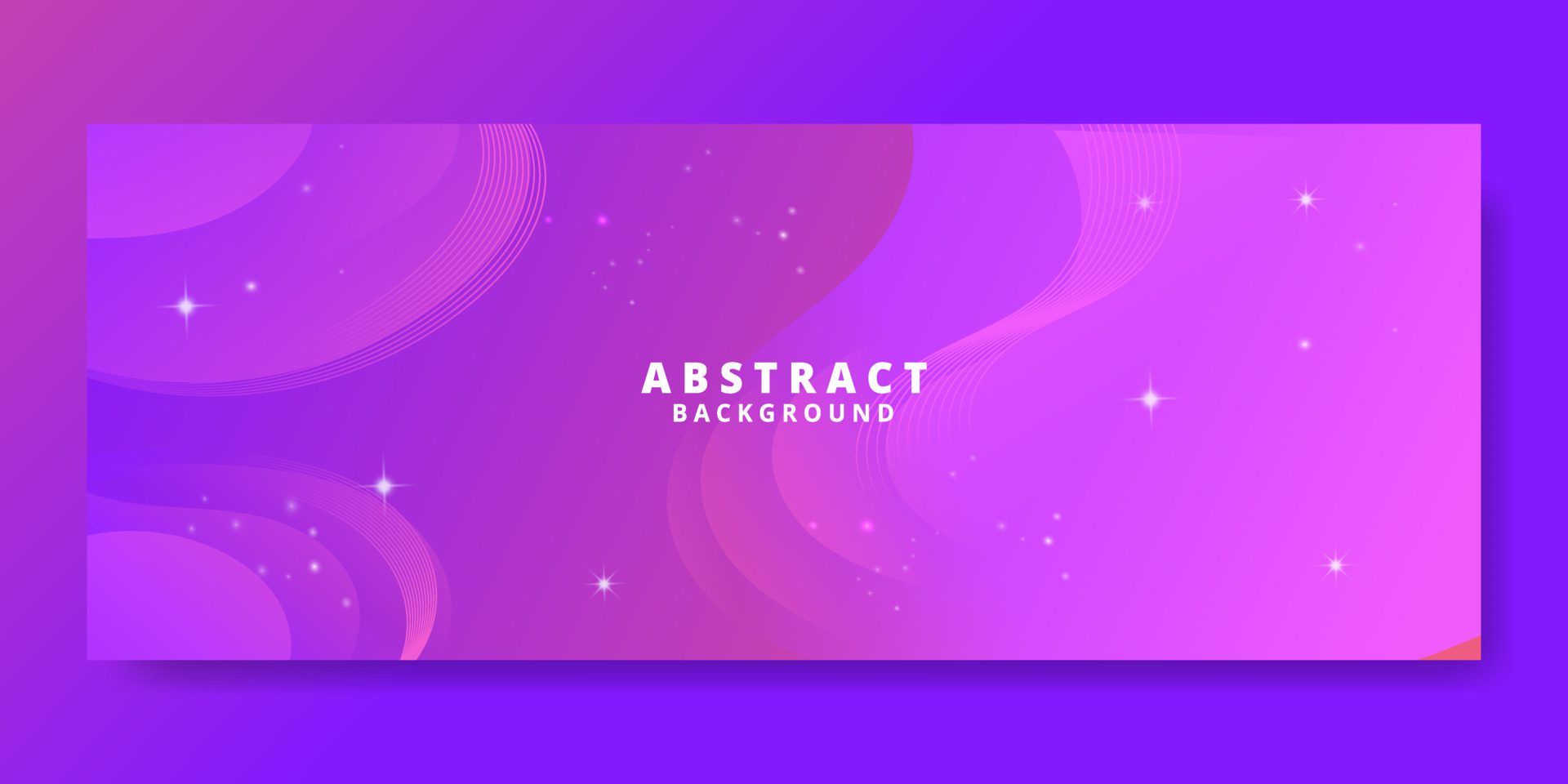 Abstract Violet Fluid Wave Banner Template Free Vector