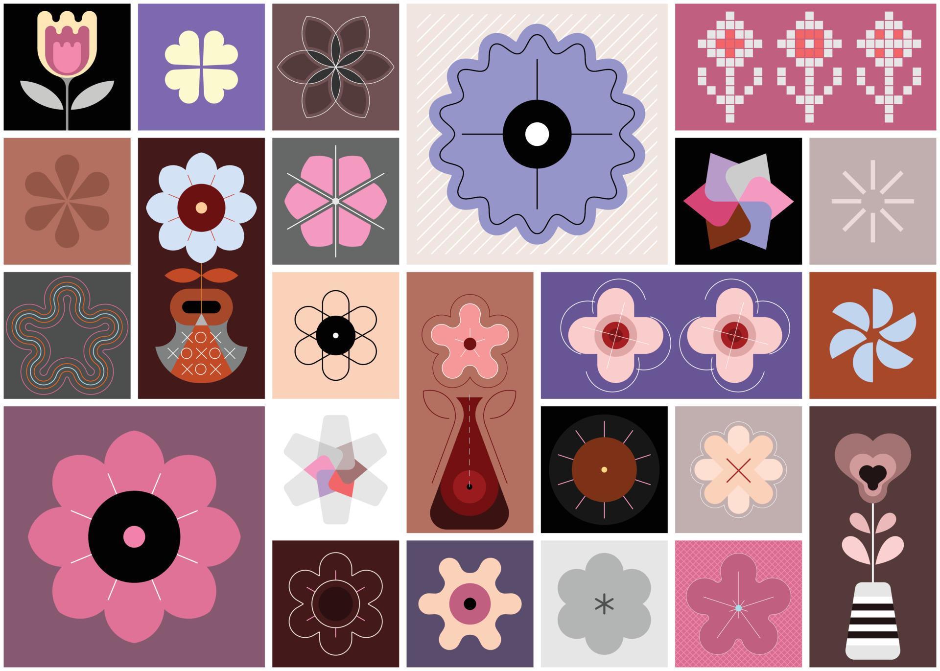 Flowers Seamless Vector Background Stock Free