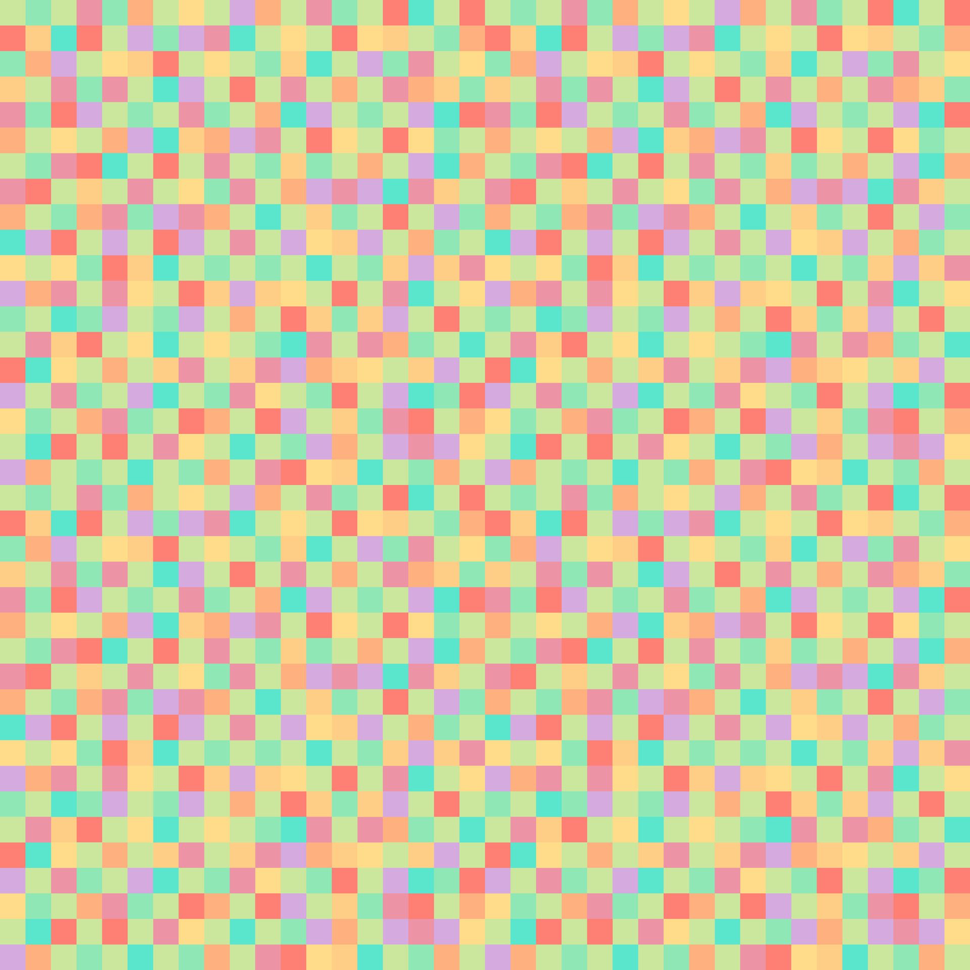 Pixel background green orange pink colours. seamless pattern, pixelation. Colorful pixel dots mosaic background, wallpaper Free Vector