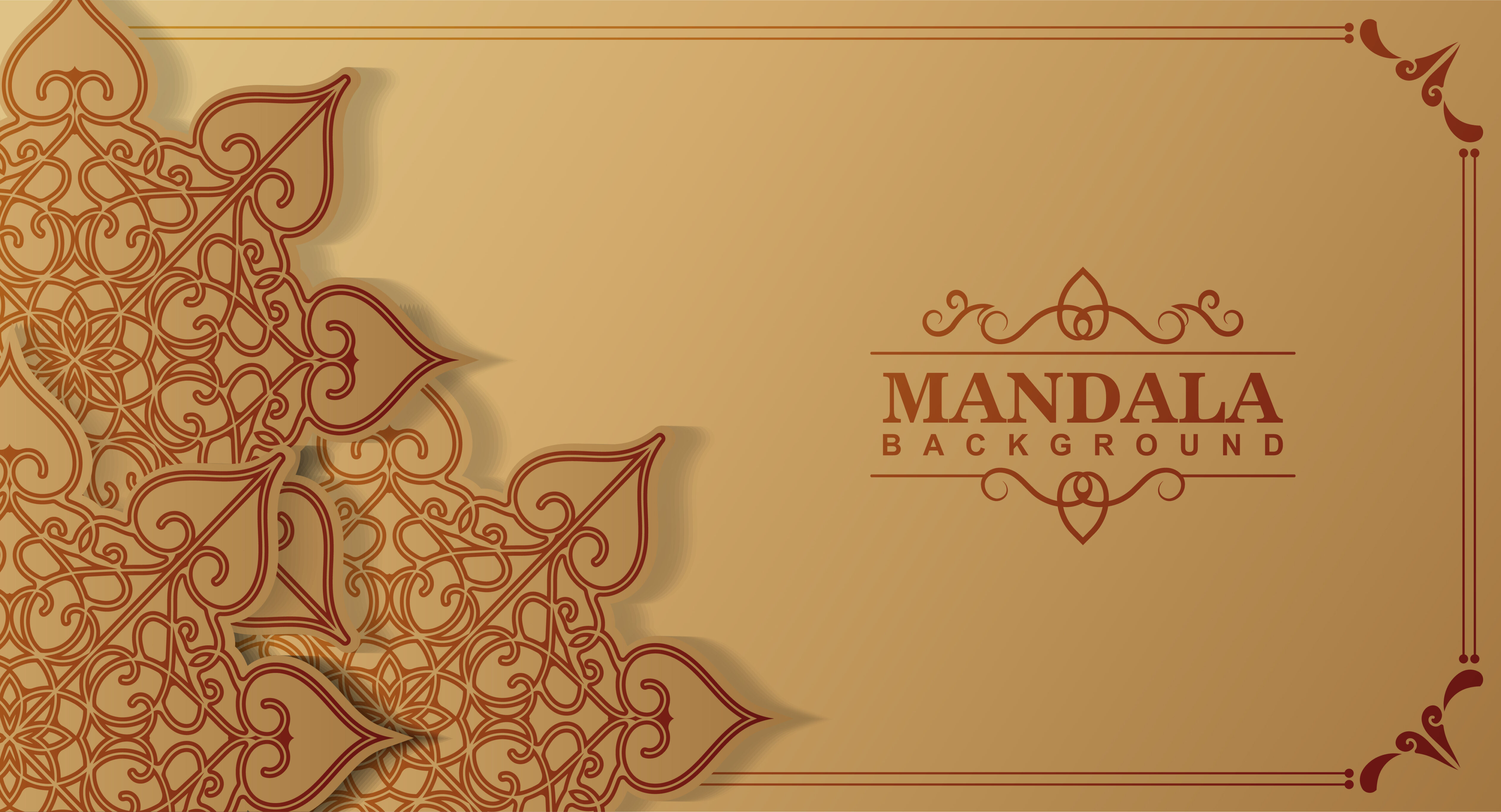 Luxury mandala concept Free Vector