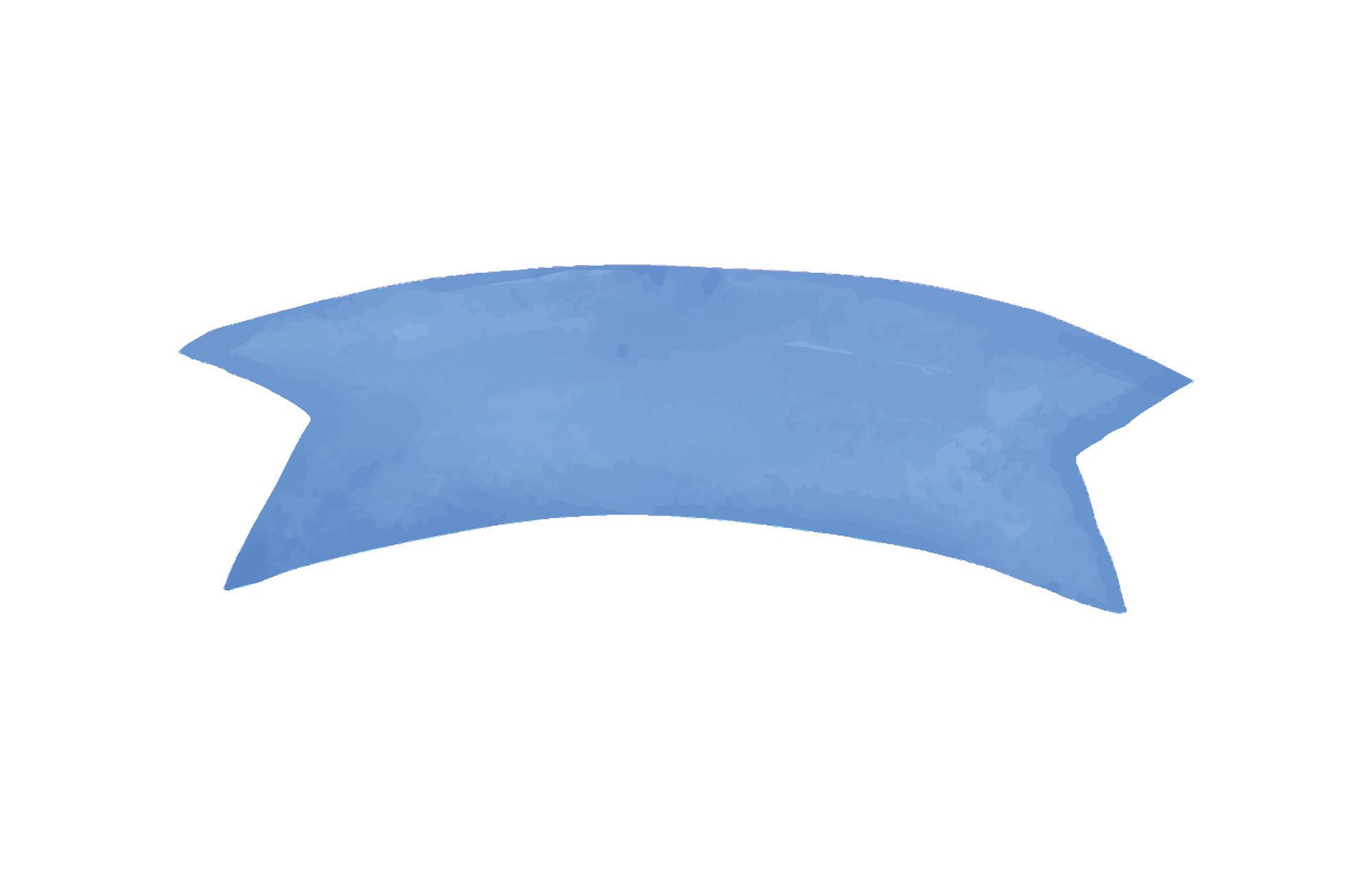 Blue ribbon banner In watercolor Free Vector