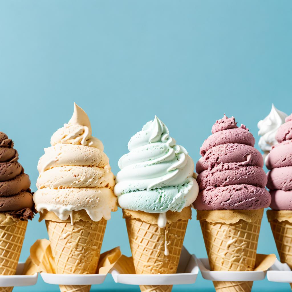 Big Ice cream cones by @ai_generated