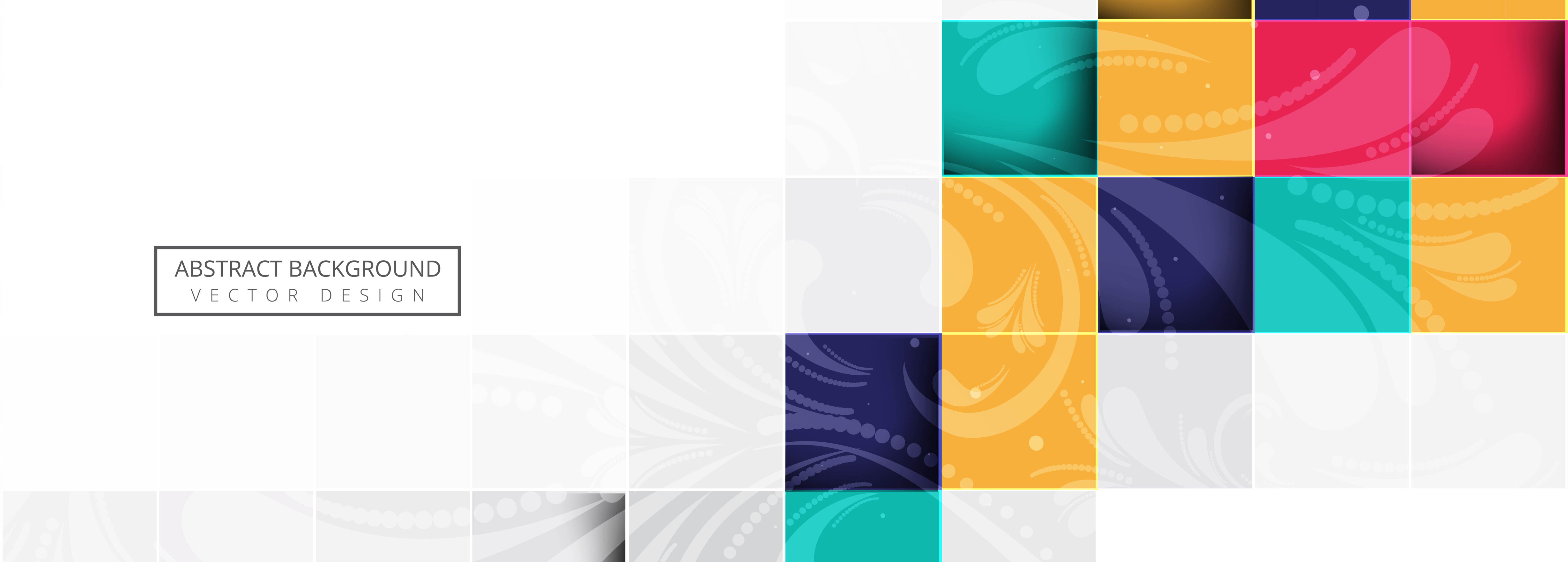 Abstract colorful blocks banner background Free Vector