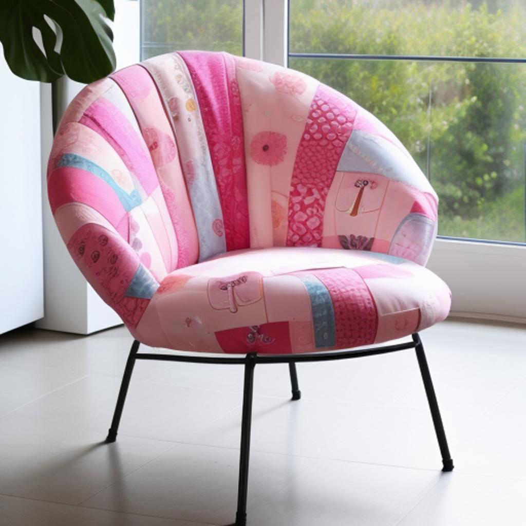 Trendy girly chair by by @ai_generated