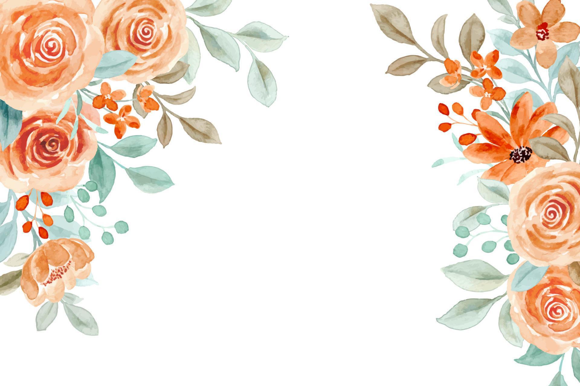 Spring flower watercolor for wedding, birthday, card, background, invitation, wallpaper, sticker, decoration etc. Stock Free