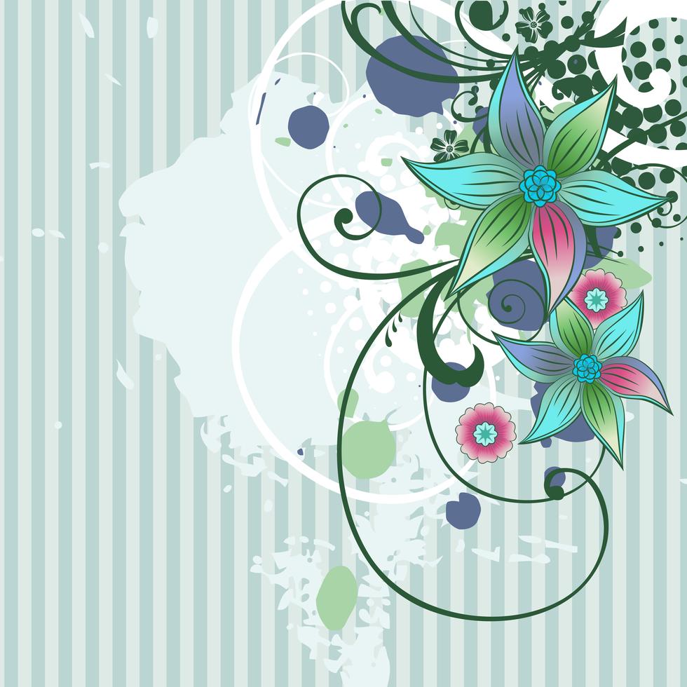 vector flower design Stock Free