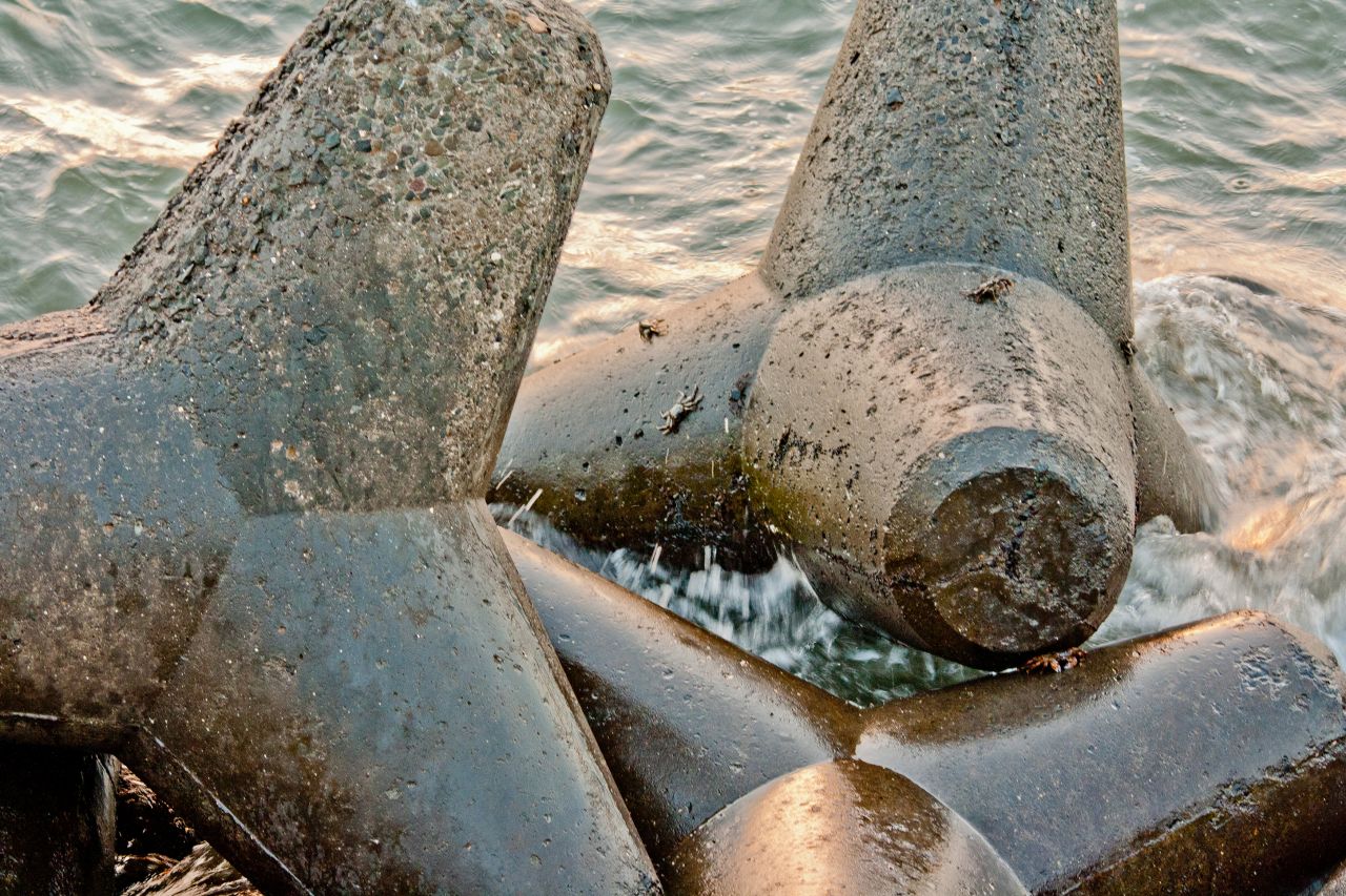 Wave Breakers Tetrapods Stock Free