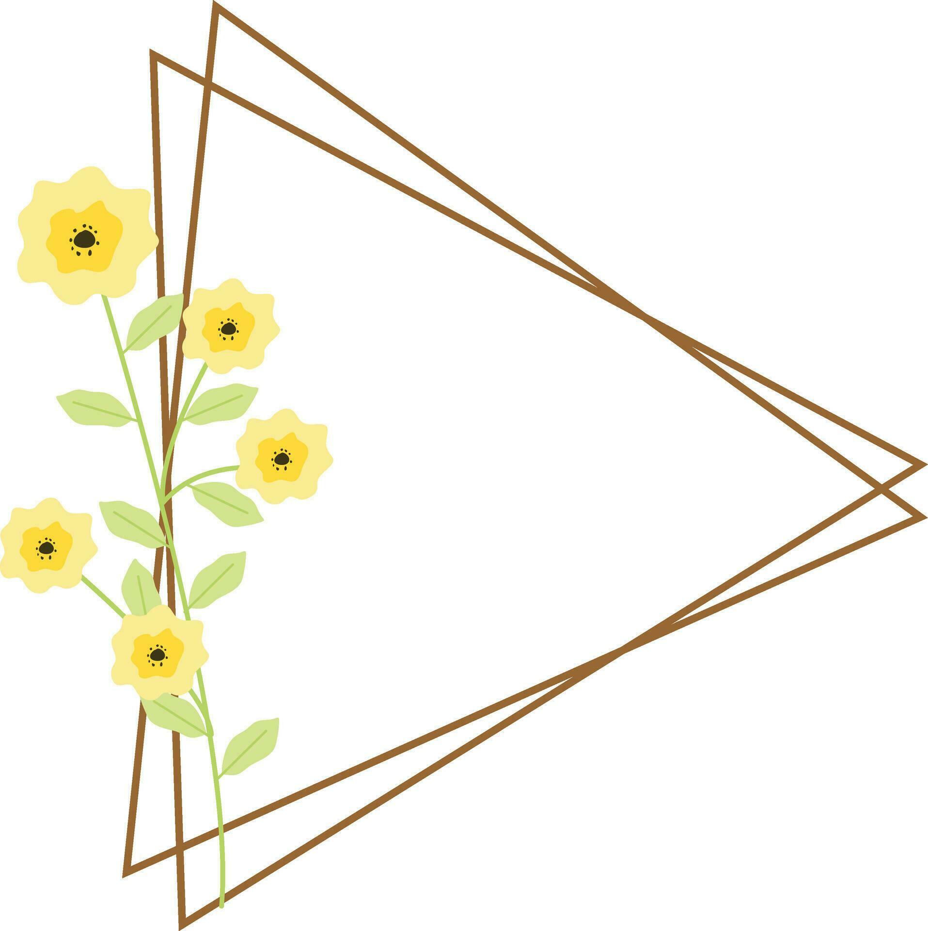 wild flower frames, for decorating invitations, greeting cards, other designs Stock Free