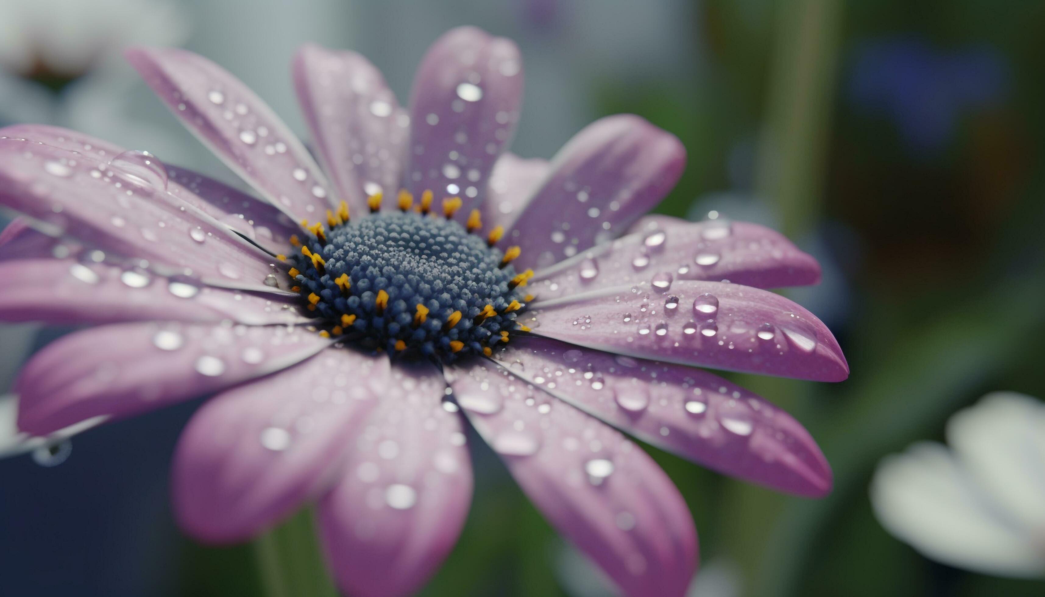 Vibrant wildflower beauty in nature, close up of daisy family generated by AI Stock Free