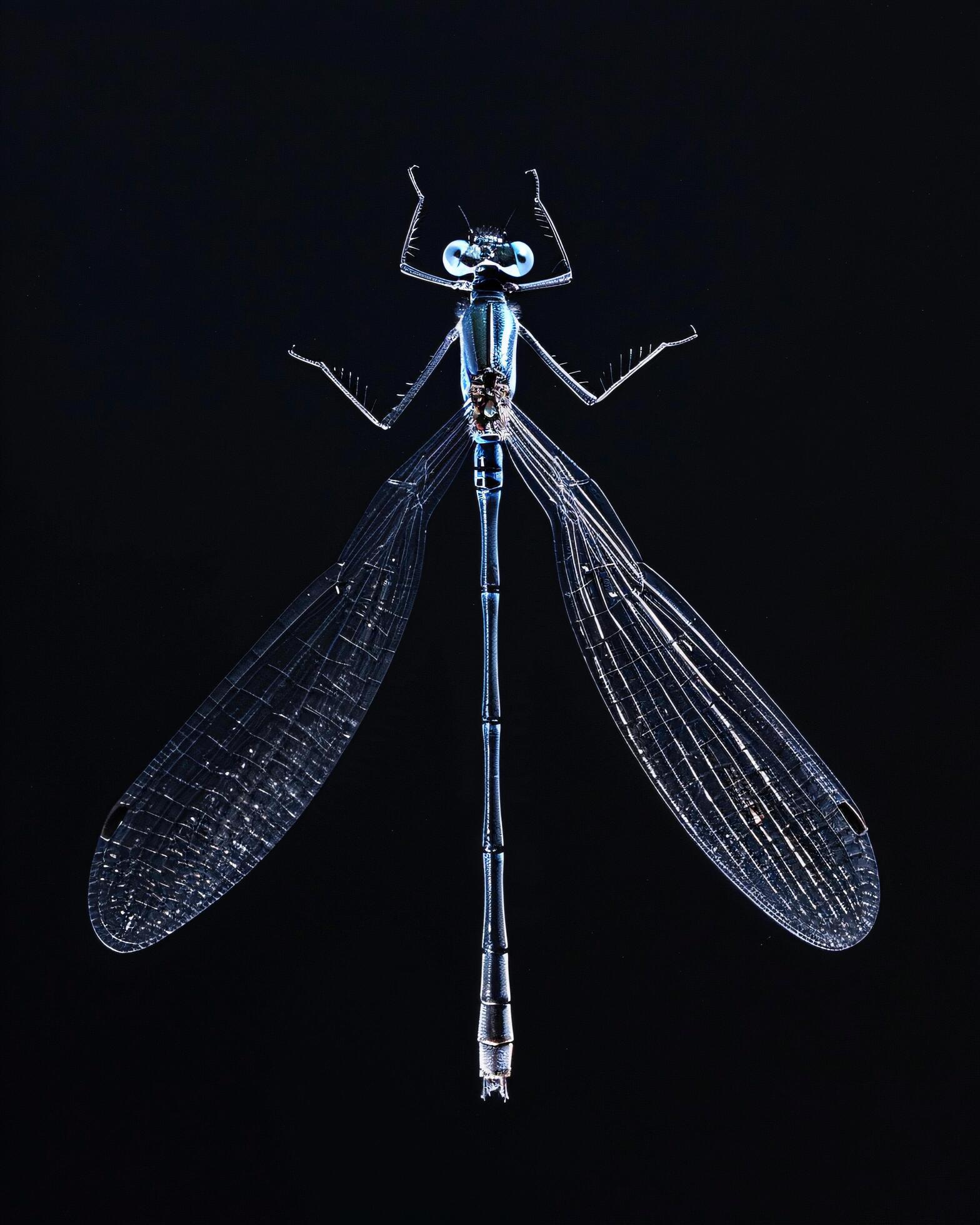 High-Resolution Close-Up Images of Various Insects on Black Background Stock Free