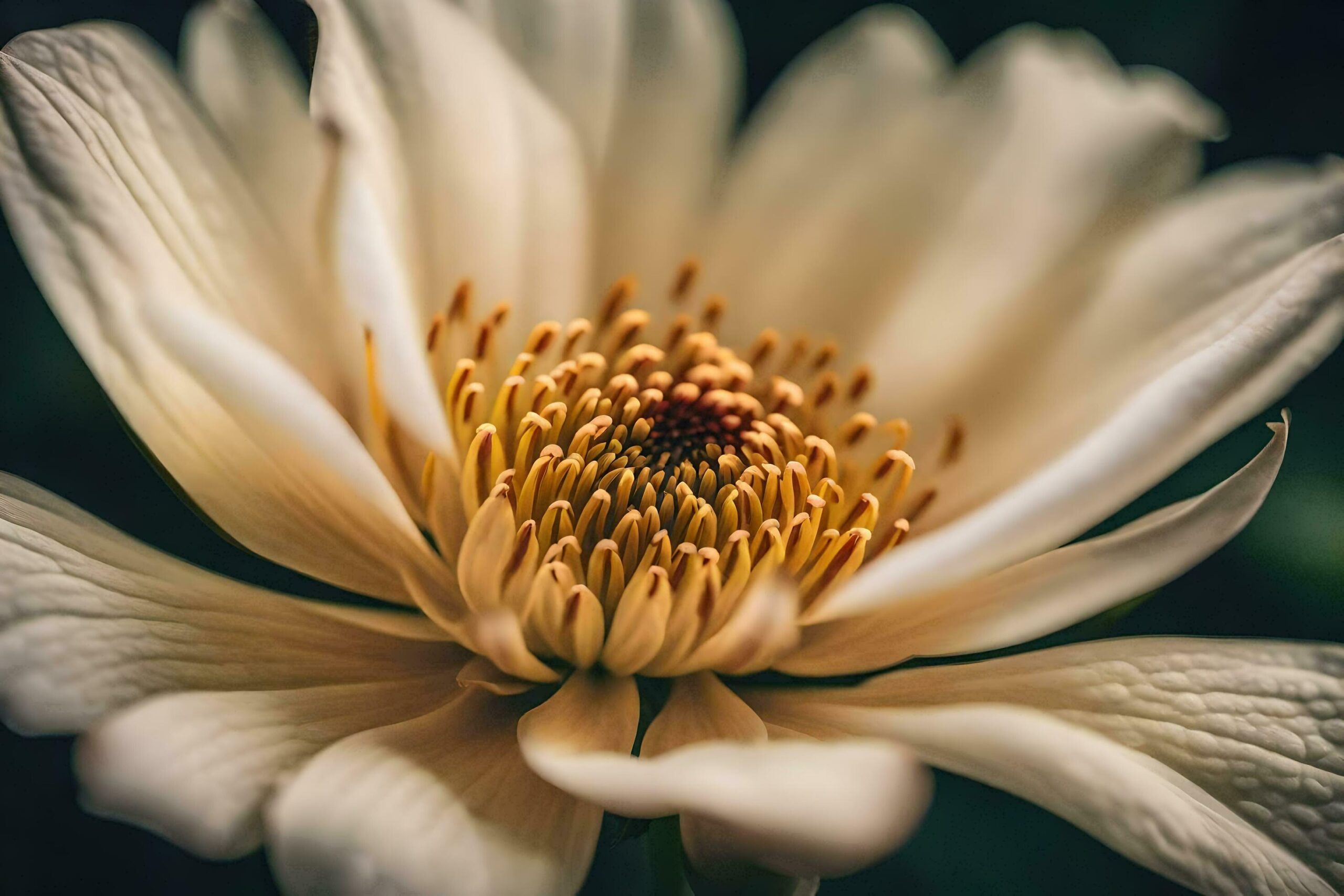 a close up of a white flower Free Photo