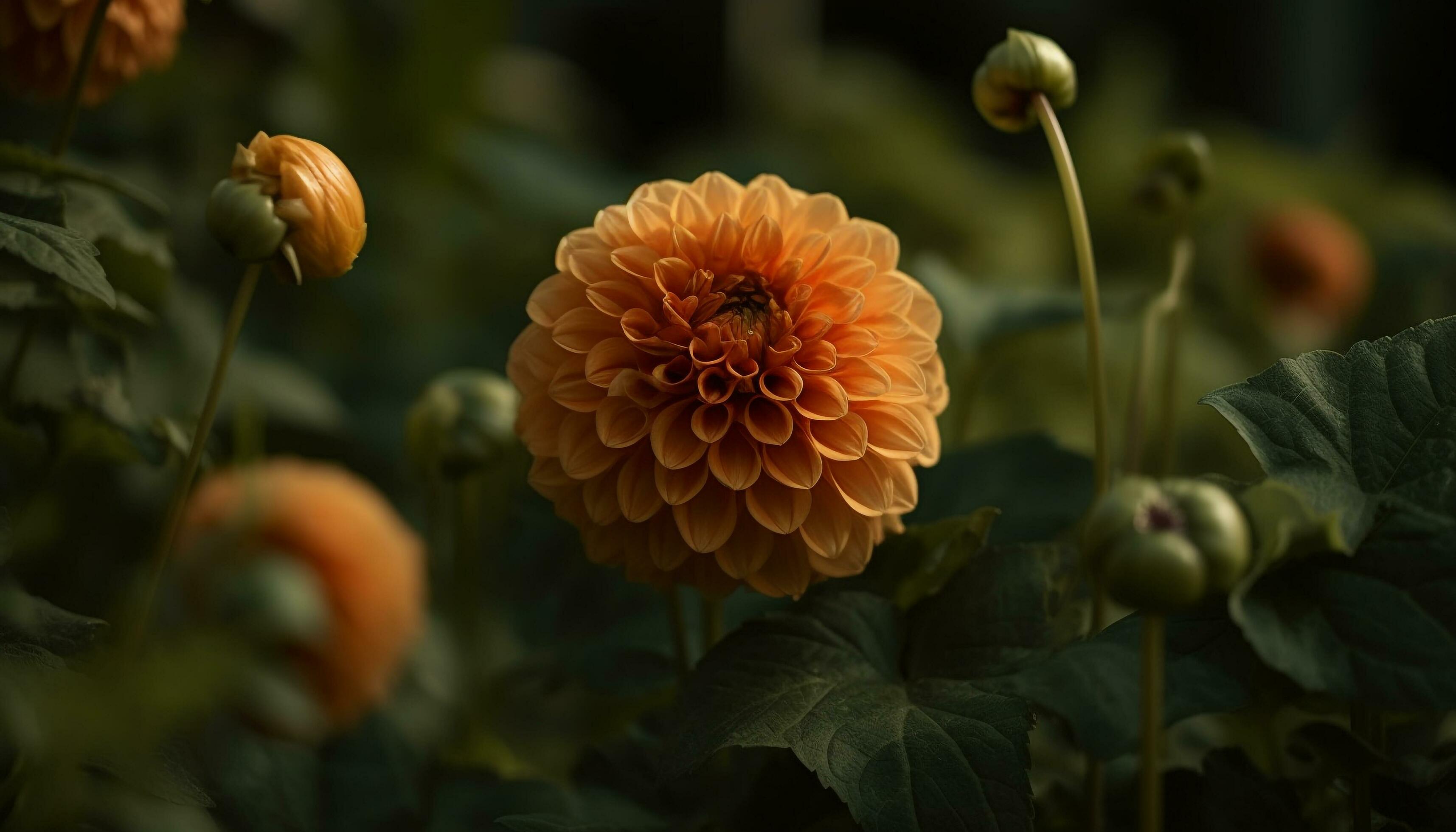 Vibrant multi colored flower head showcases natural beauty in organic agriculture generated by AI Stock Free