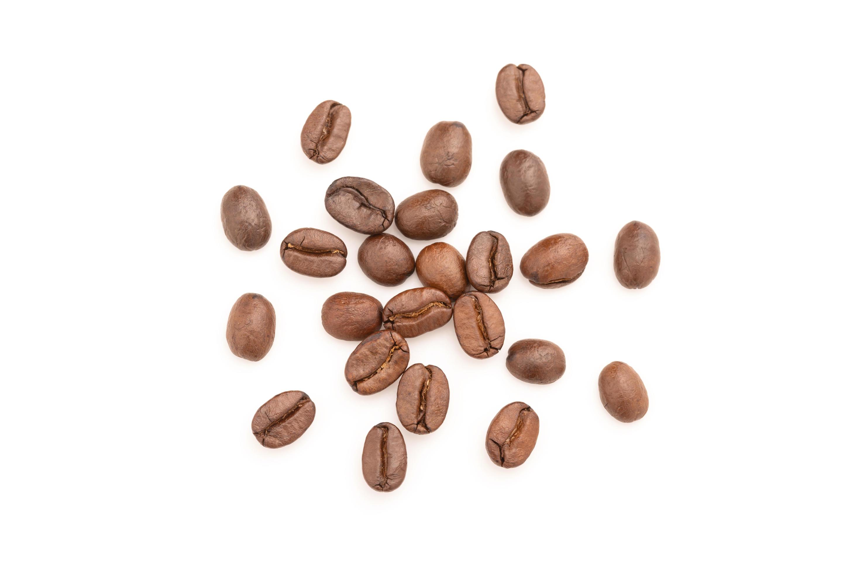 Coffee bean on isolated on white background. Food and beverage concept Stock Free