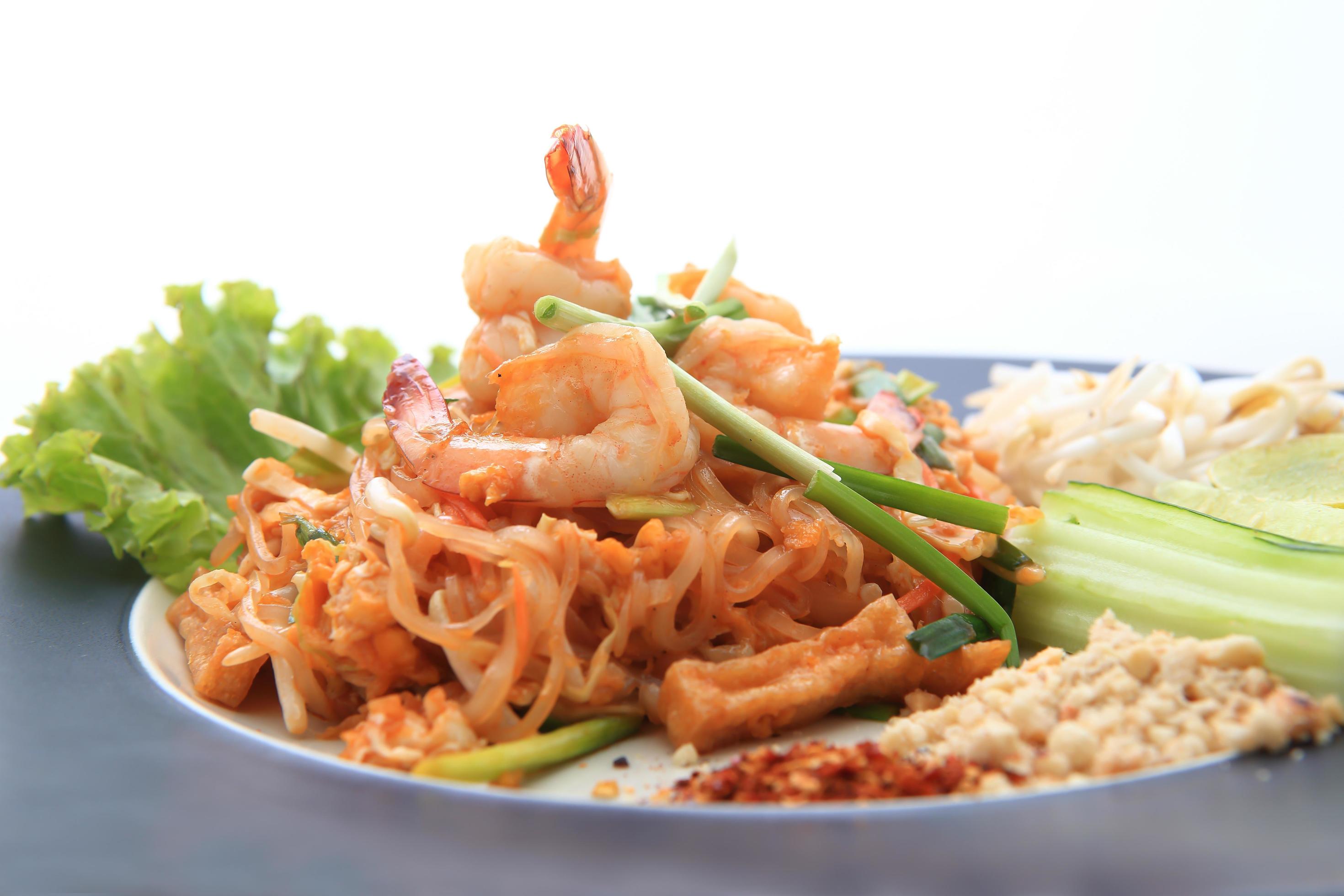 Thai food Pad thai Stock Free