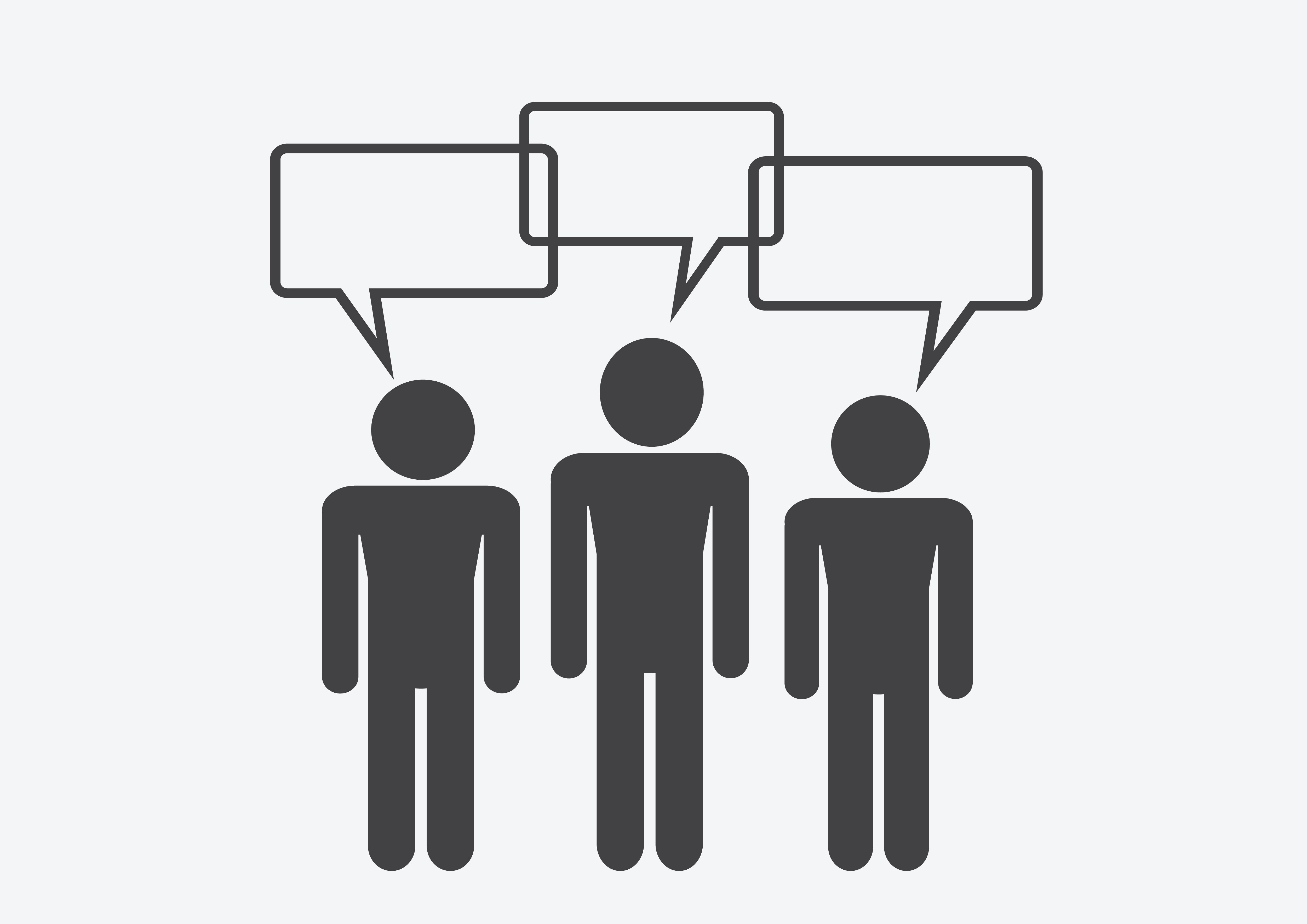 
									Man People Thinking Talking Conversation Icon Symbol Sign Pictogram Free Vector