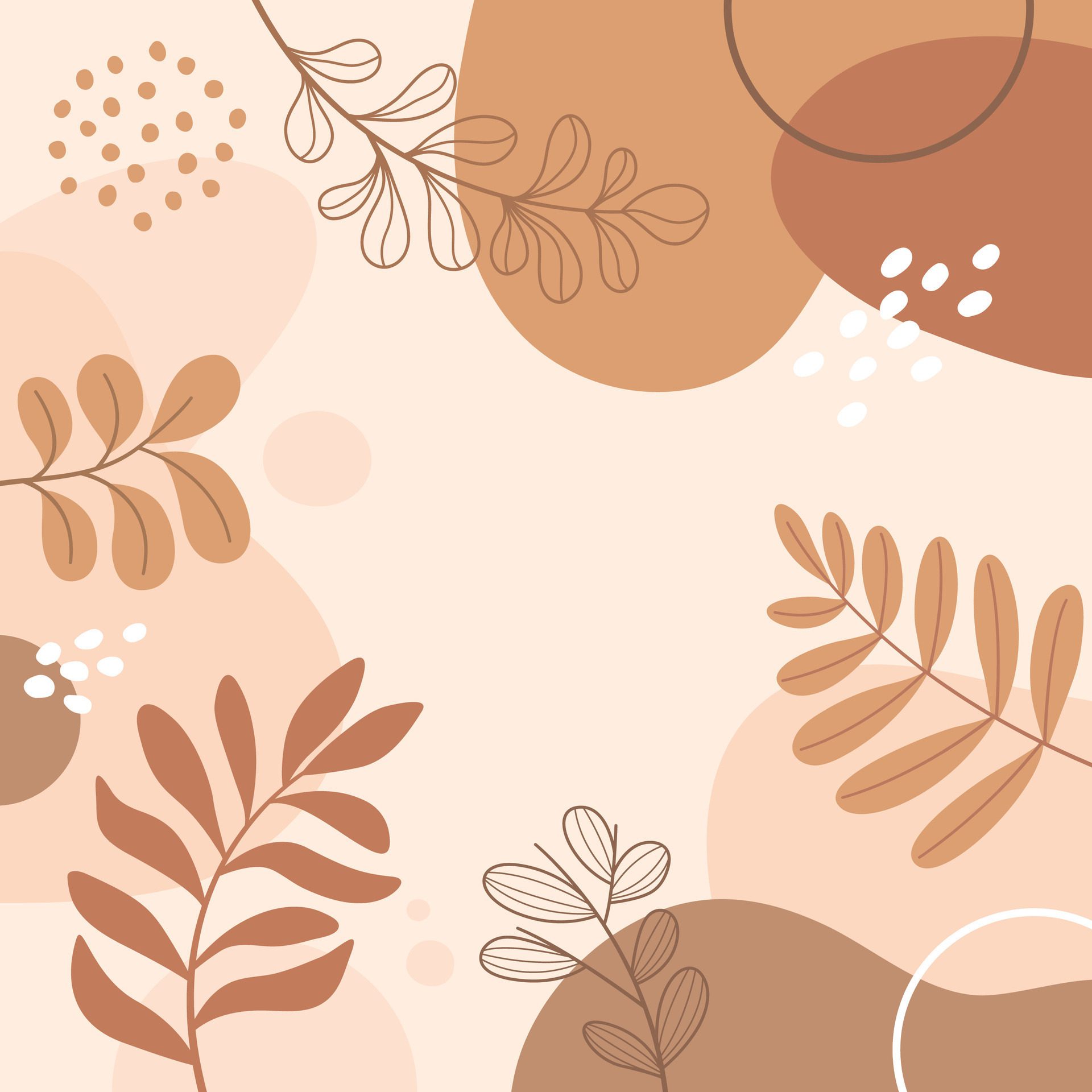 abstract backgrounds for design. Colorful banners with autumn leaves. Free Vector