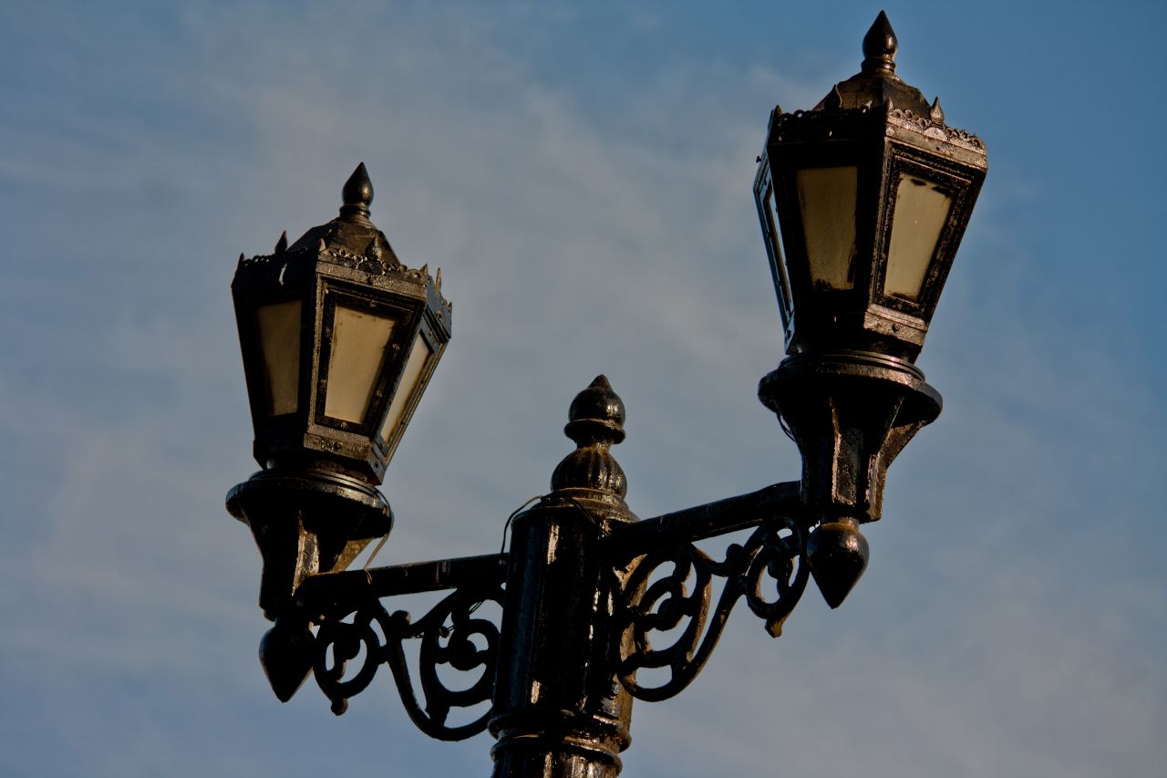 Ornate Street Lamps Stock Free