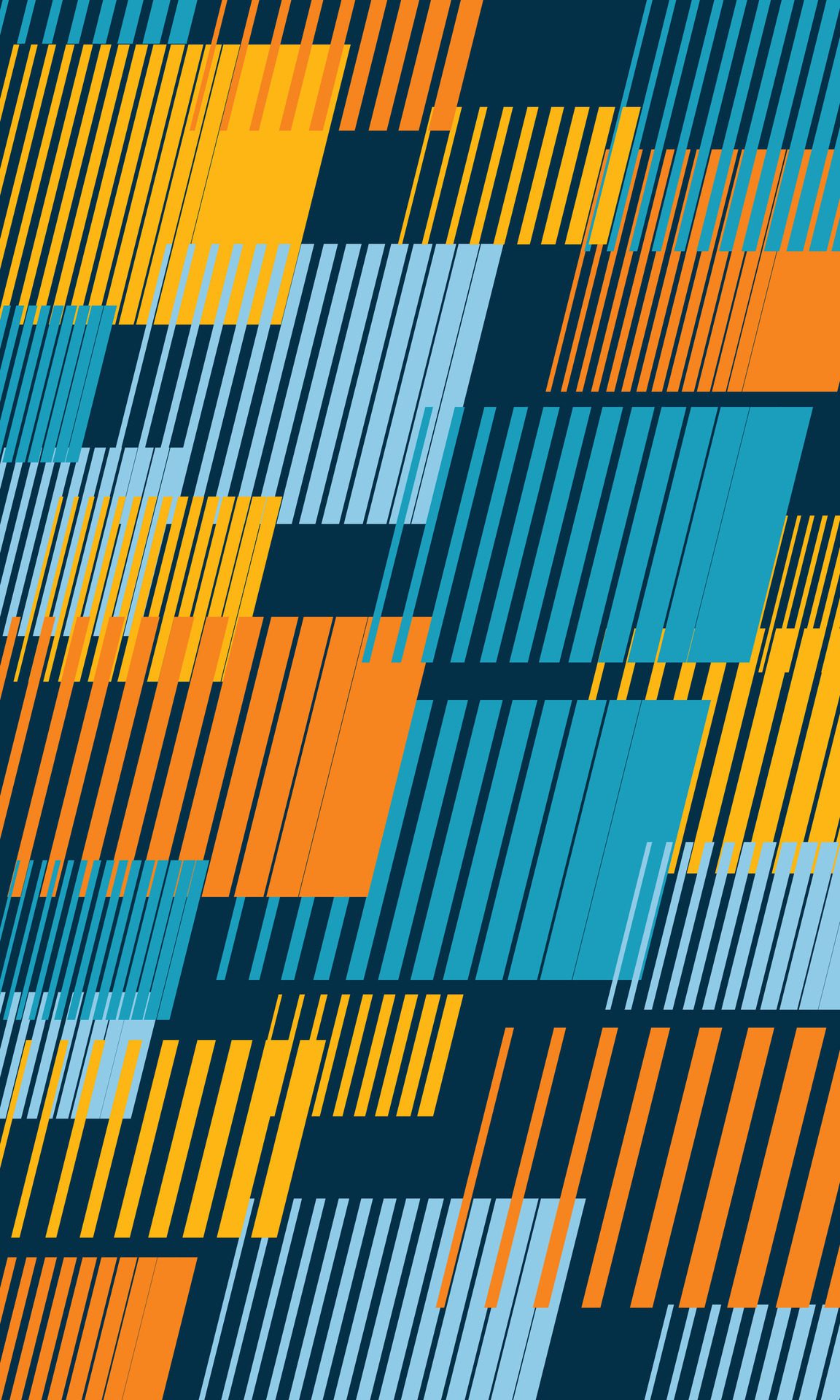 Abstract background pattern of overlapping bright color stripes Free Vector