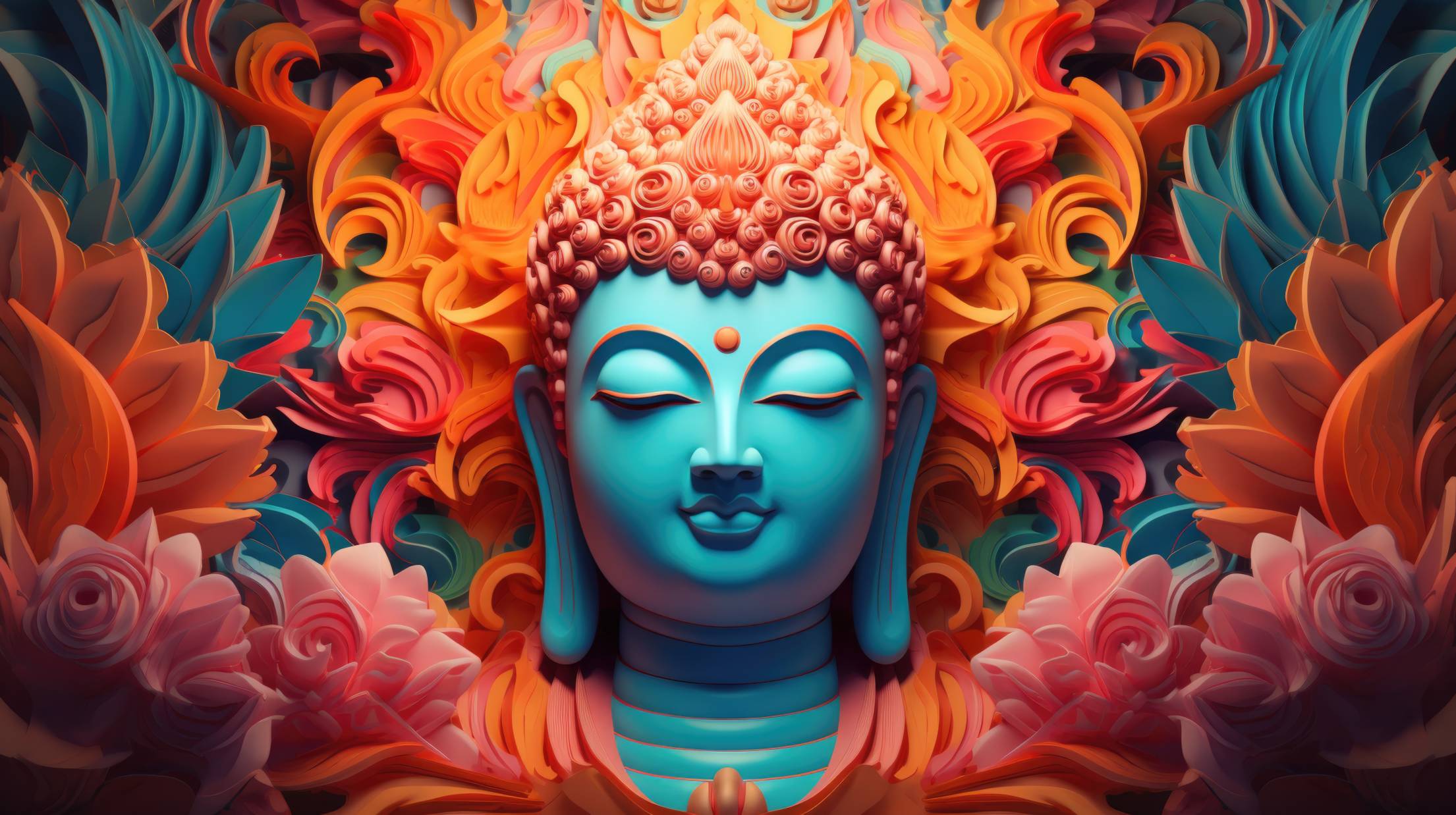 Buddha 3D Wallpaper Stock Free