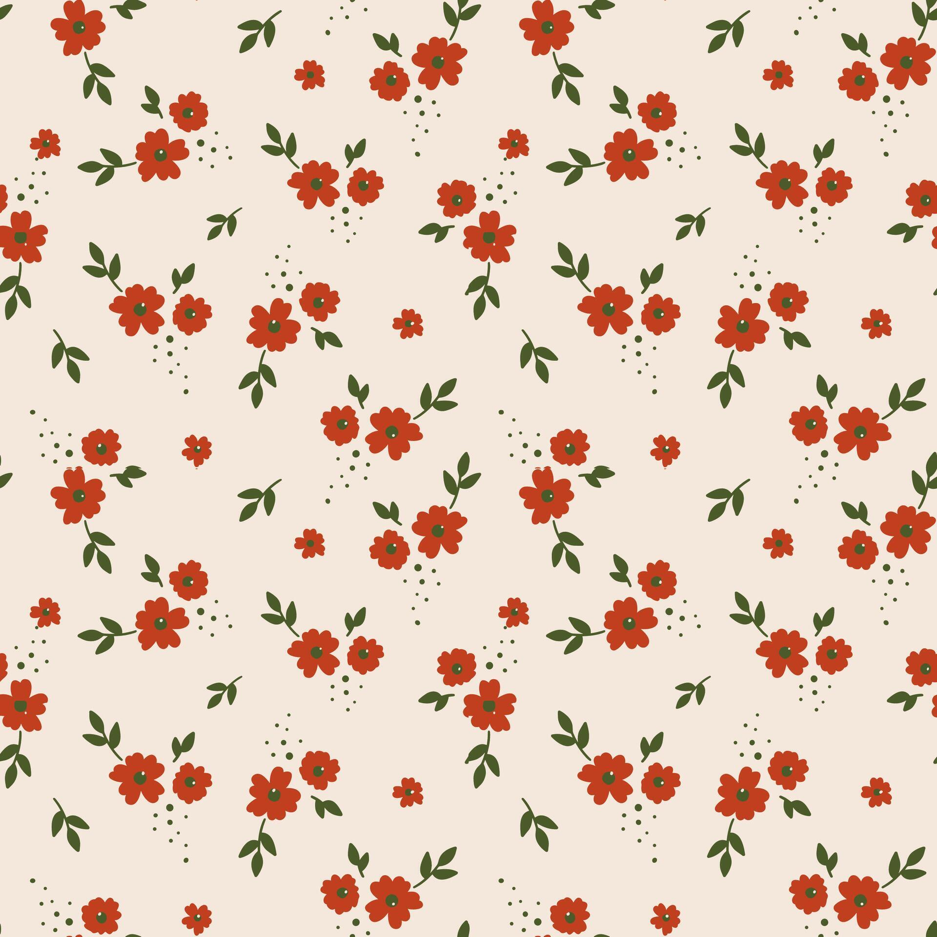 cute flower blossom seamless pattern. pastel color. Pattern for textiles, wrapping paper, wallpapers, backgrounds Stock Free